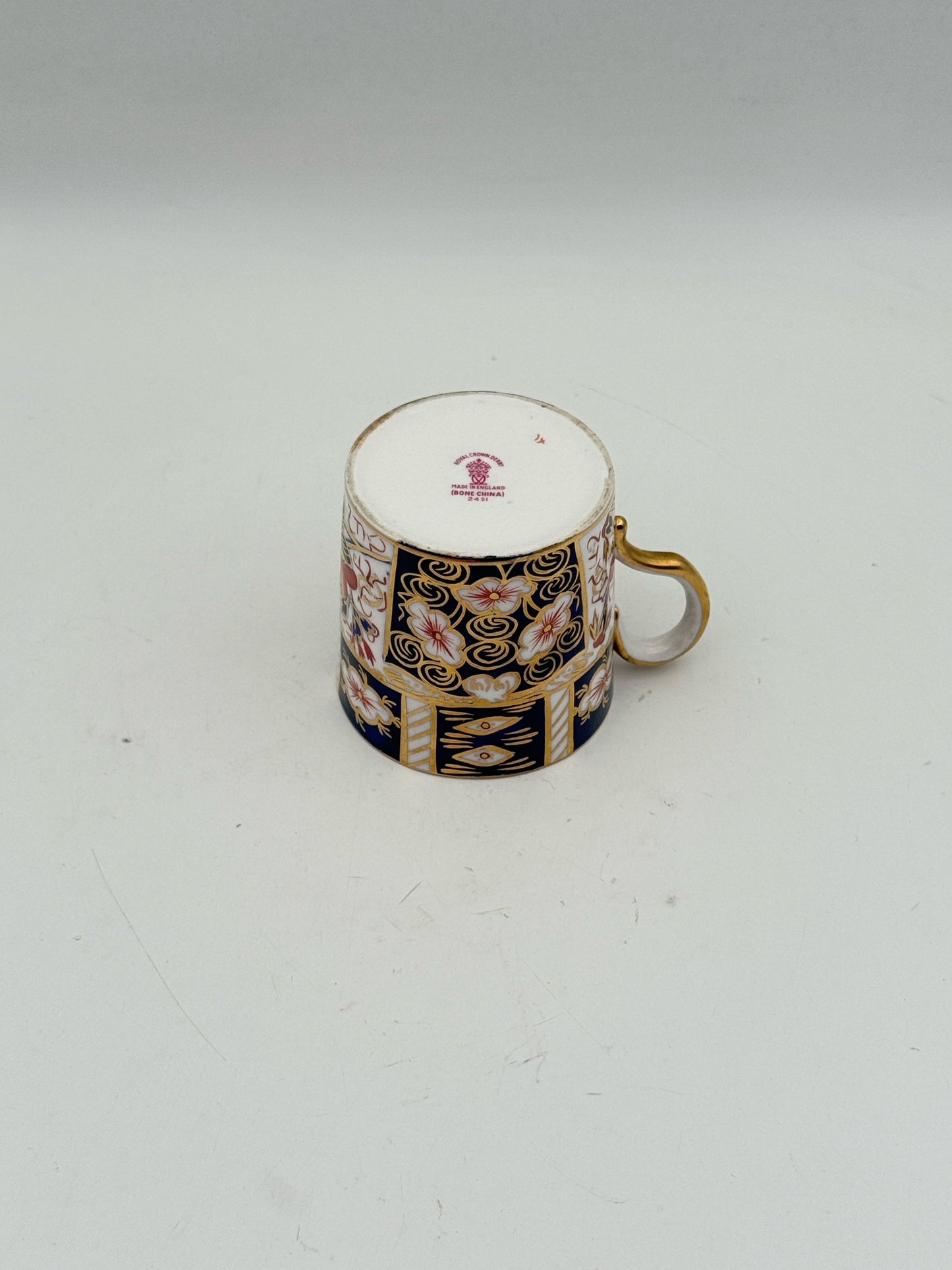 Royal Crown Derby Traditional Imari Coffee Cup And Saucer