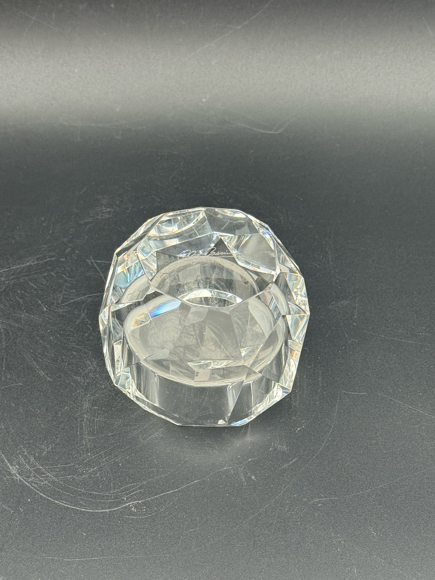 Oleg Cassini Crystal Votive Holder