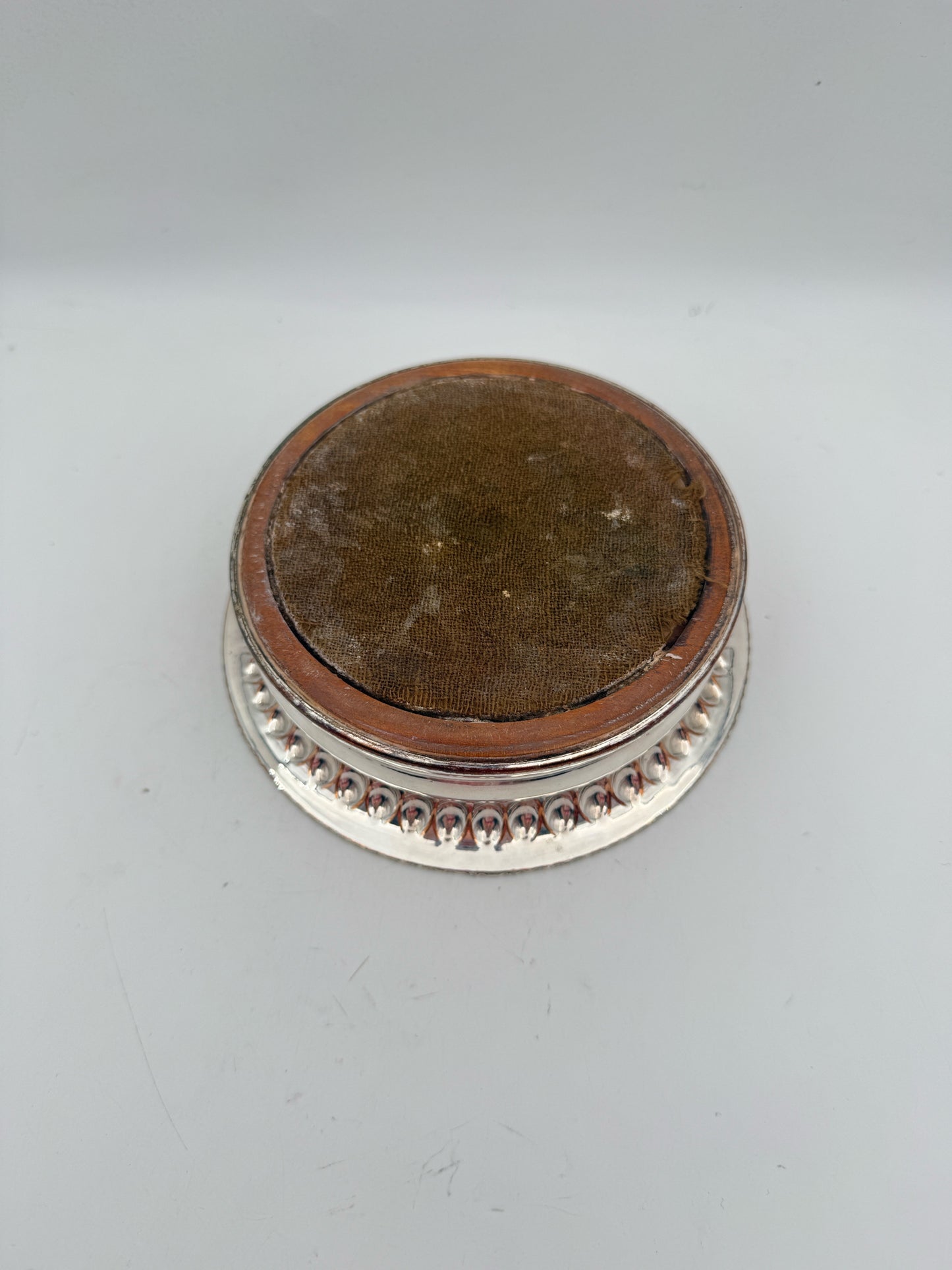 Sheffield Silverplate Champagne Wine Bottle Coaster