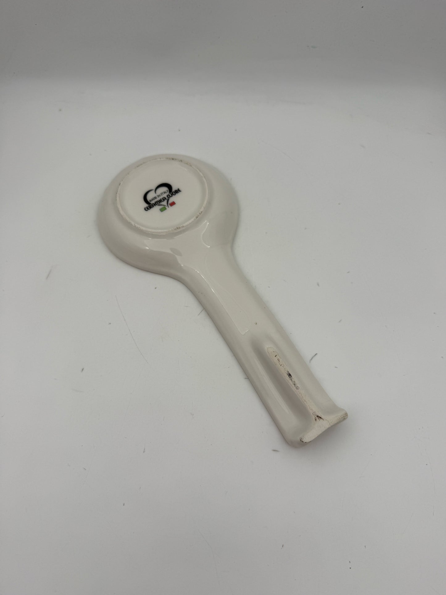 Red Coral Spoon Rest Made In Italy