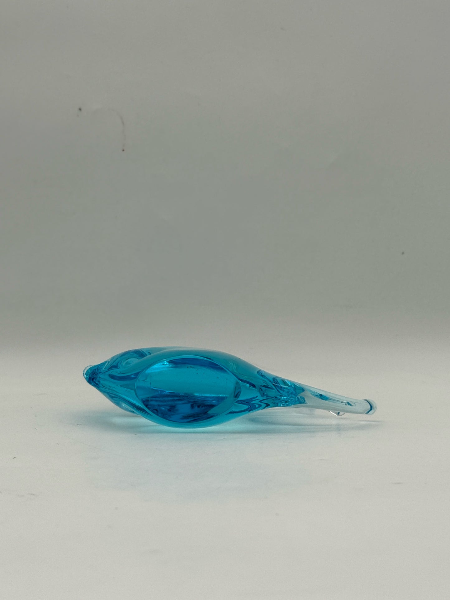 Murano Glass Blue Fish Figurine