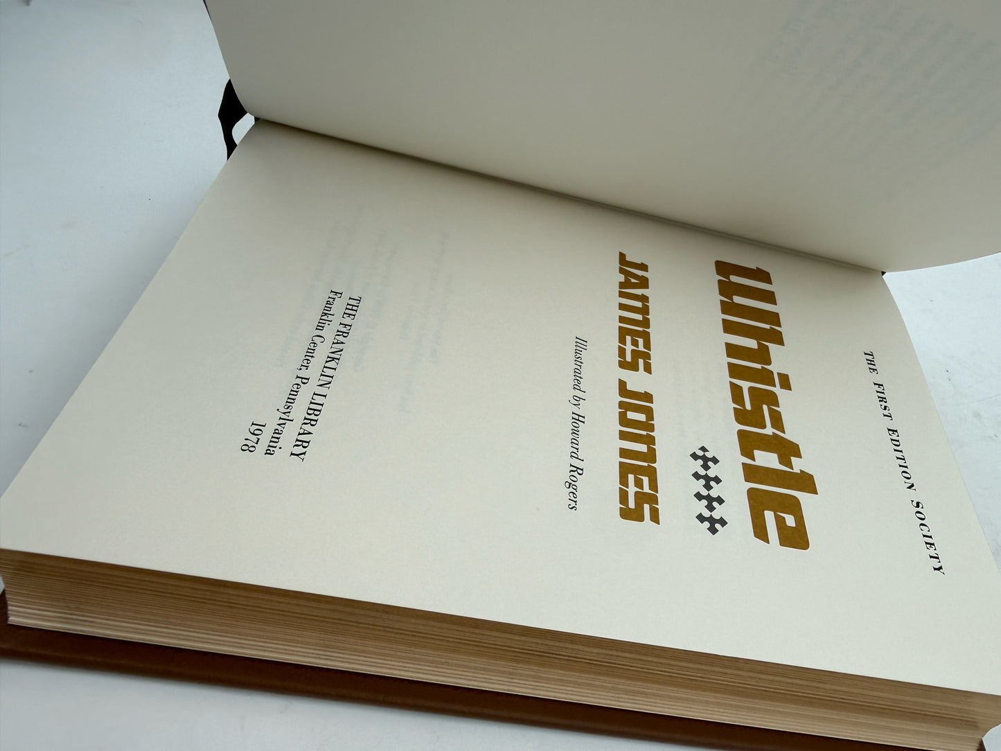 James Jones "Whistle" Hardcover Book"- Franklin Edition