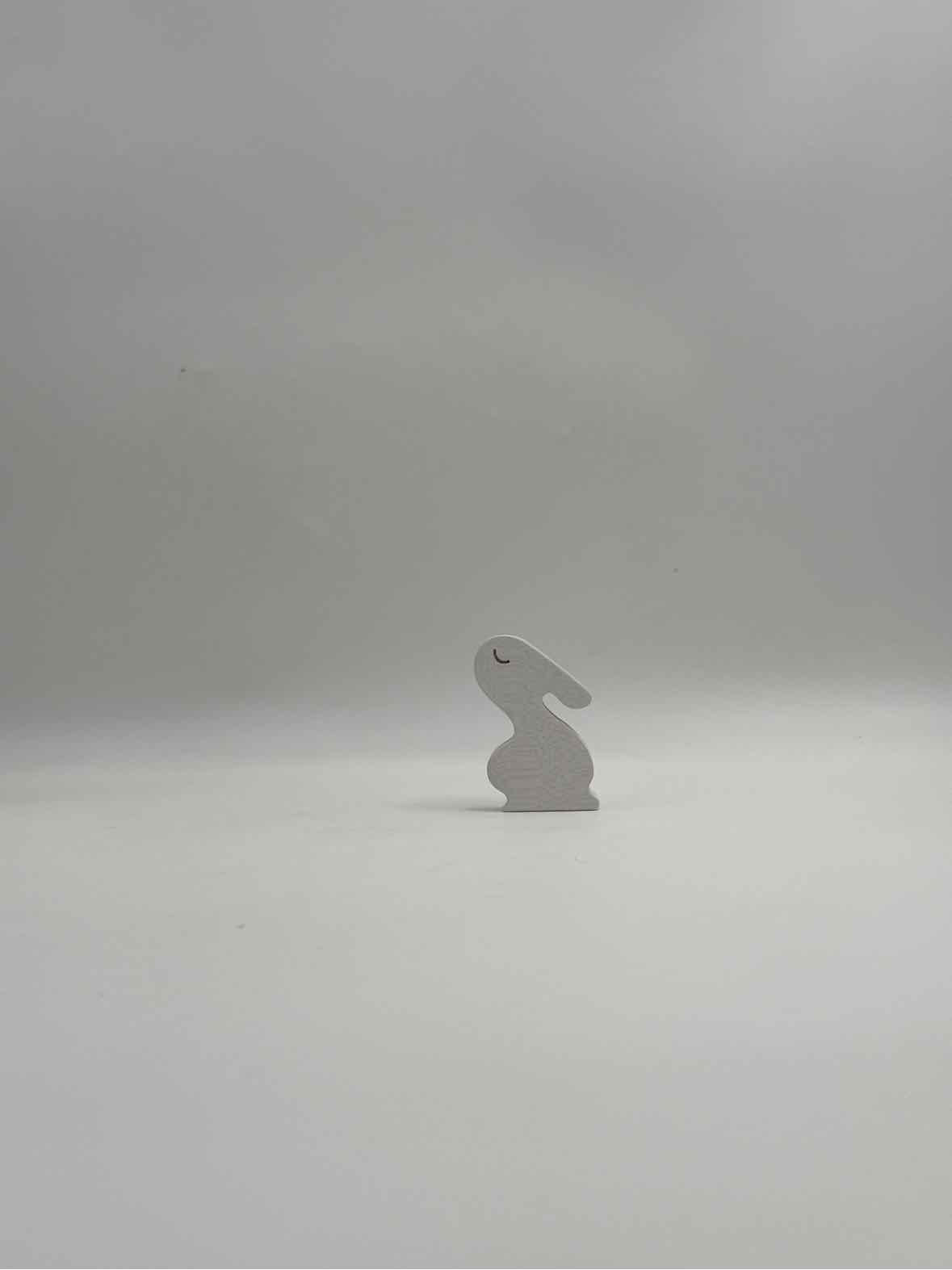 Briki Vroom Vroom Children's Wooden Bunny Rabbit Toy