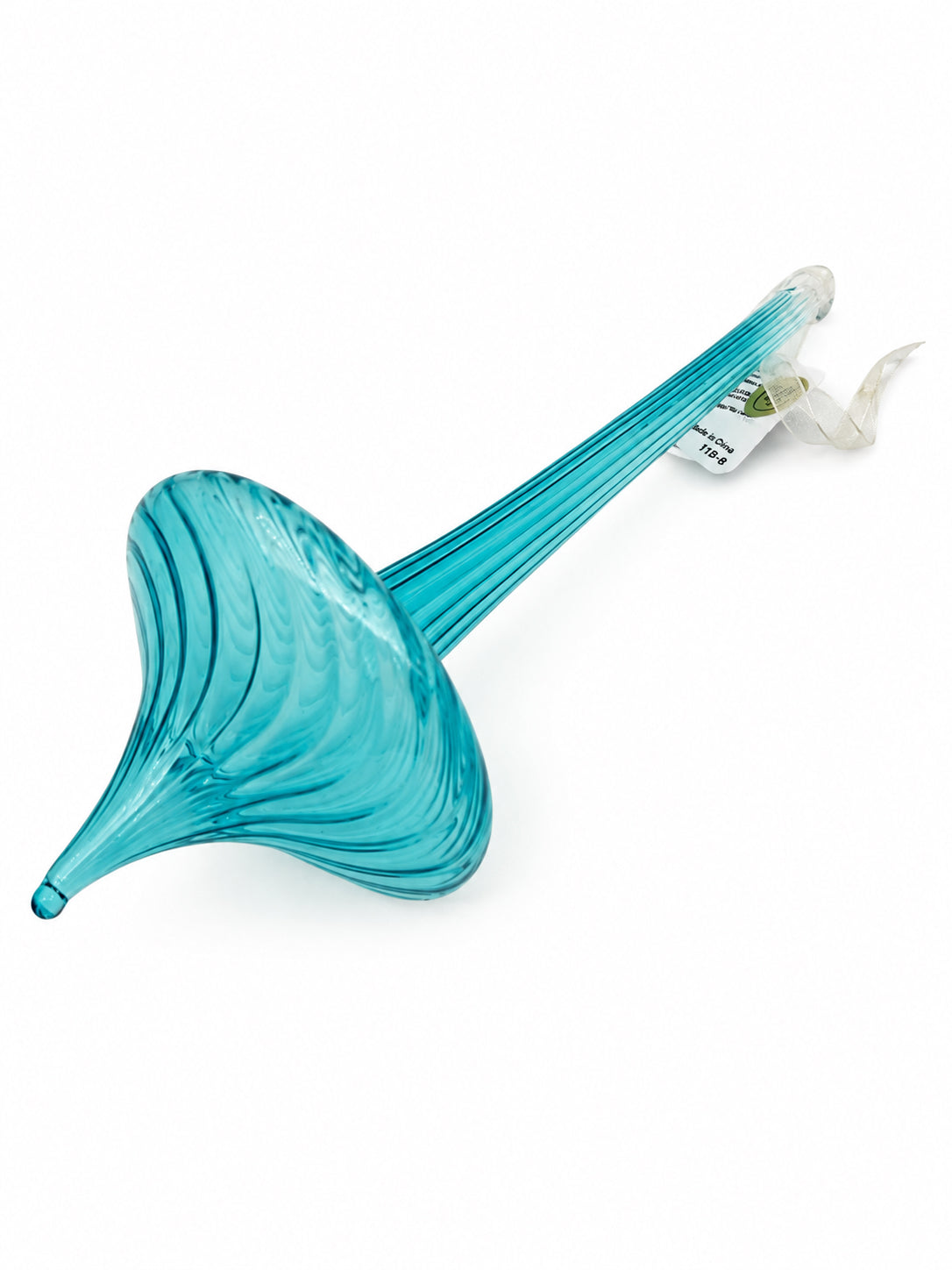 Blue Swirl Glass Ornament