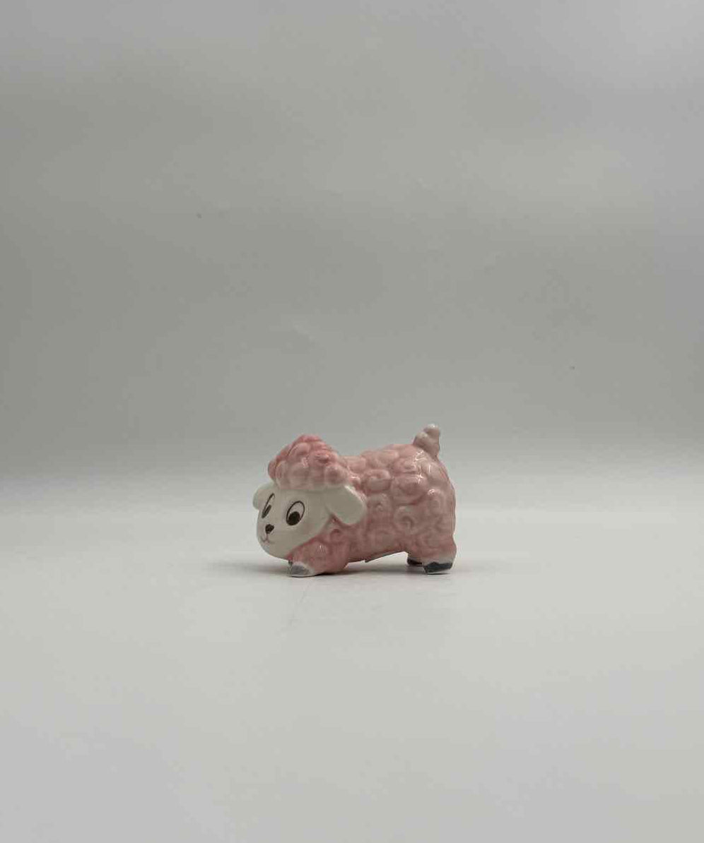Pastel Sheep Salt Pepper Shakers Pink Green Easter Spring Decor Set