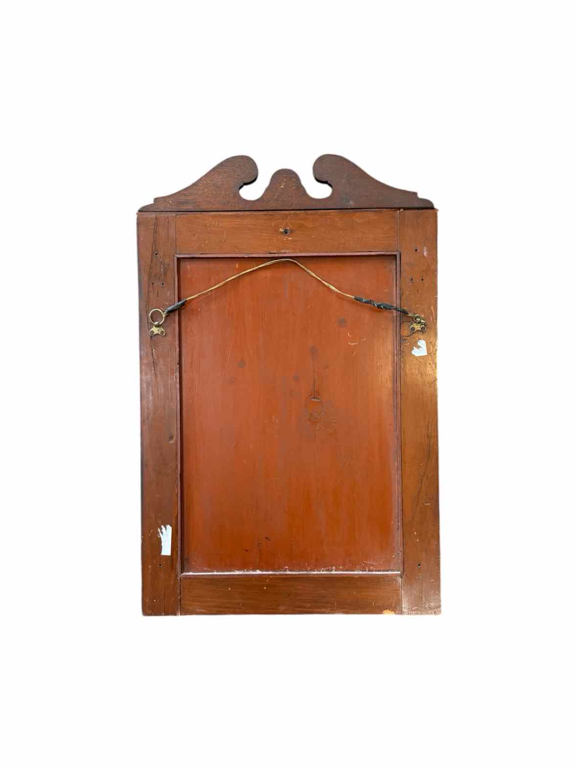 Antique 19th Century Satinwood Inlay Wall Mirror