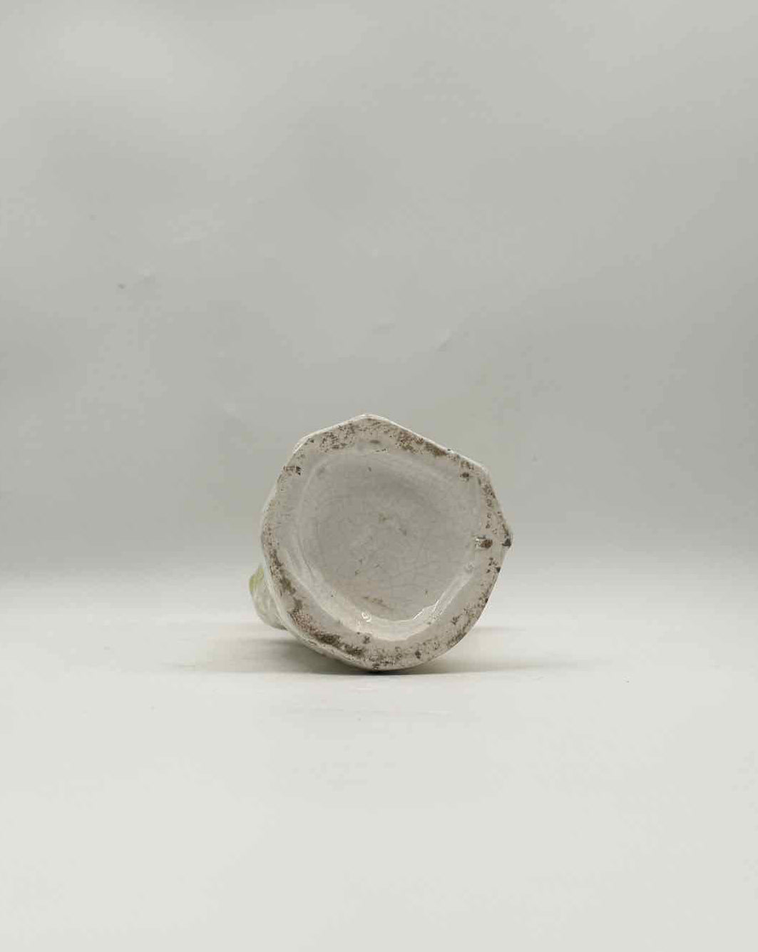 Antique Staffordshire Boy with Basket Figurine c 1840 English Pottery