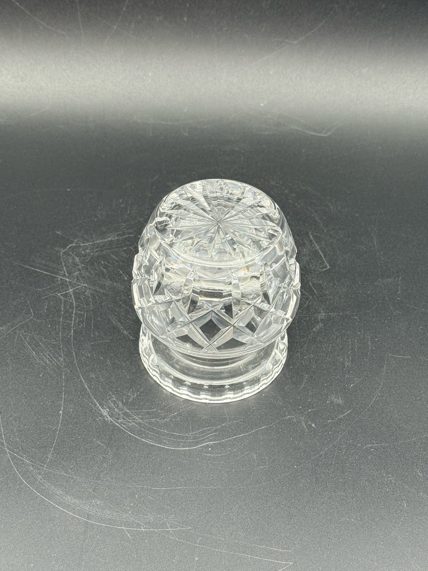 Cut Crystal Condiment Jam Jar