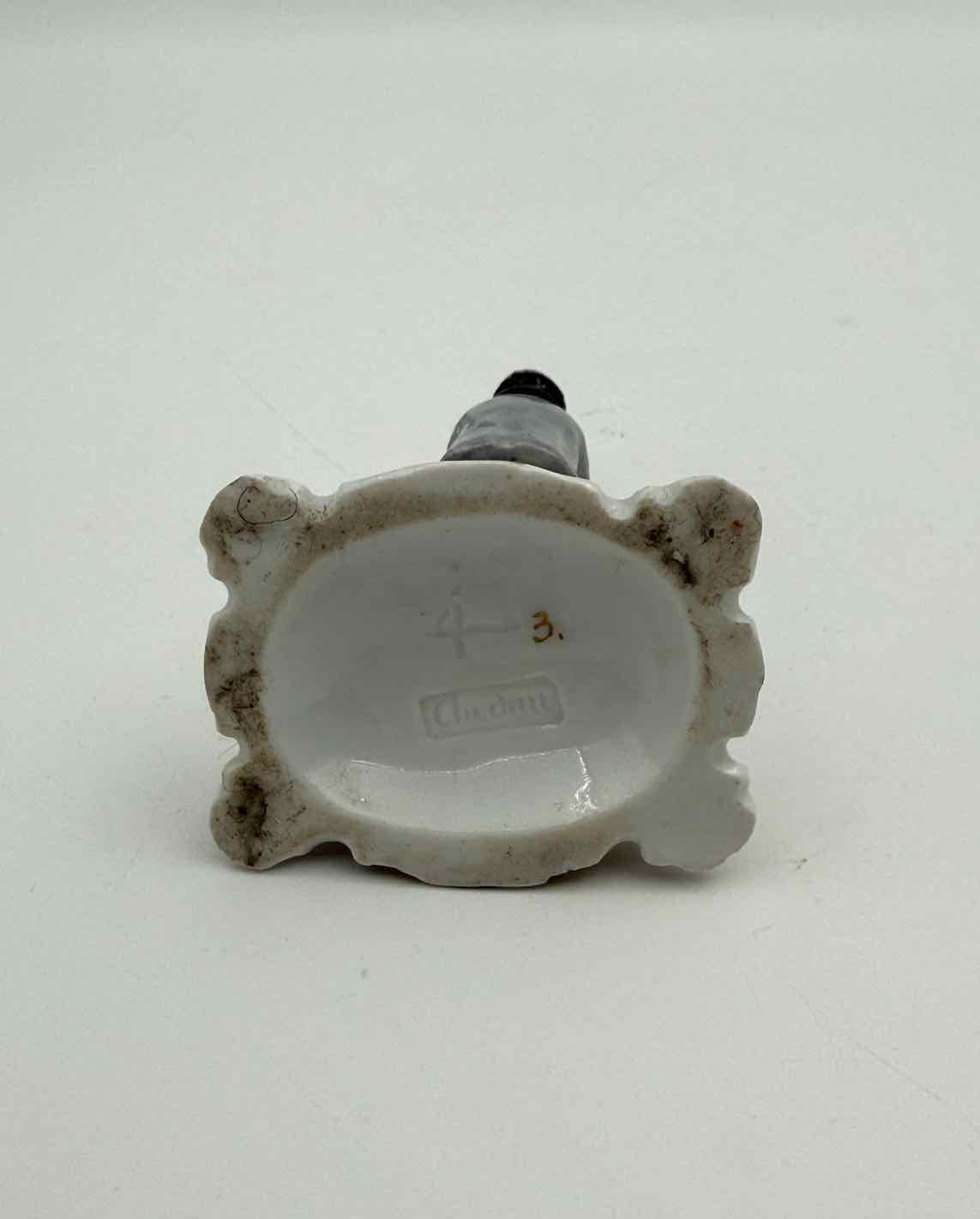 Antique French Porcelain Gentleman Figurine Choisy le Roi Miniature