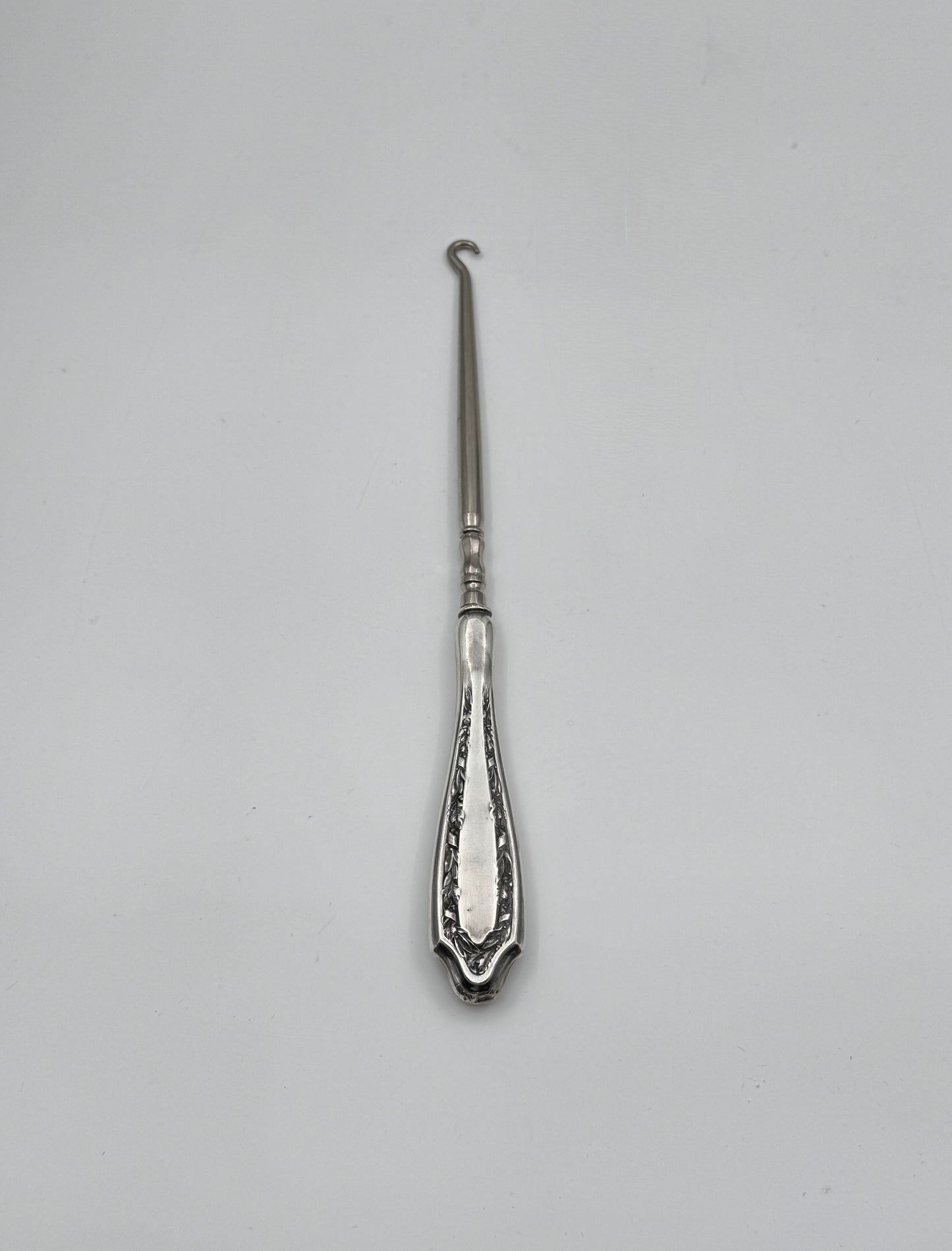 Antique Sterling Silver Handle Button Hook