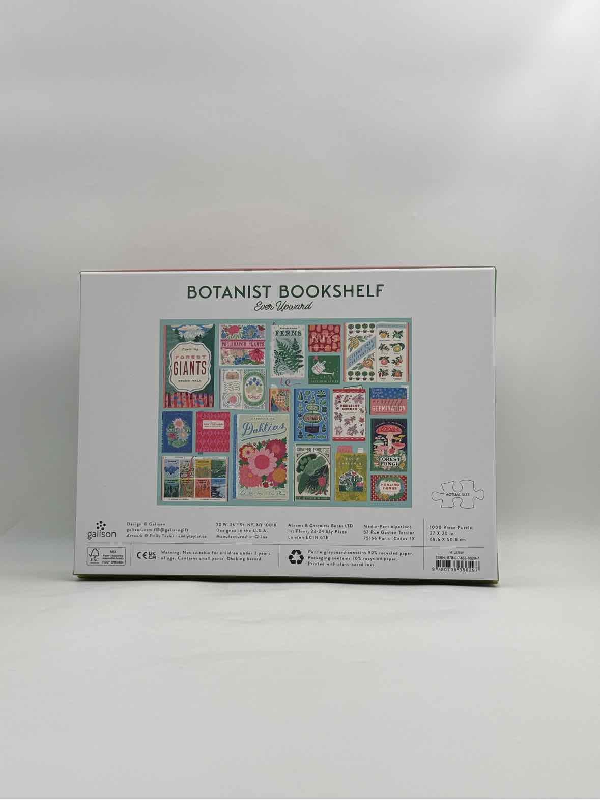 Ever Upward Botanist Bookshelf 1000 Piece Puzzle