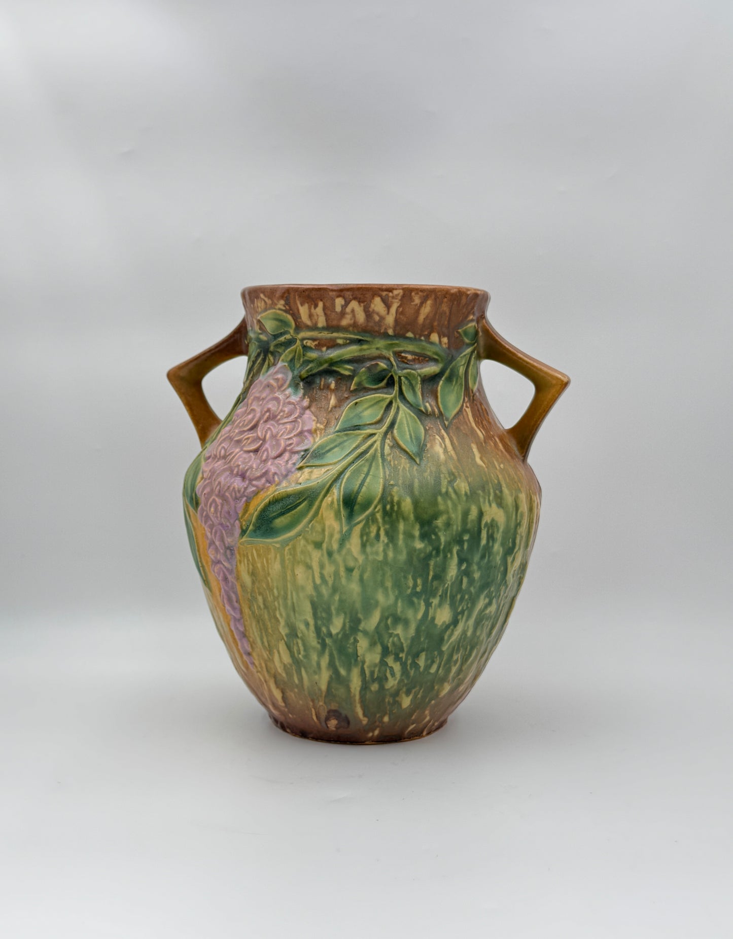 Roseville Pottery Wisteria Vase with Handles