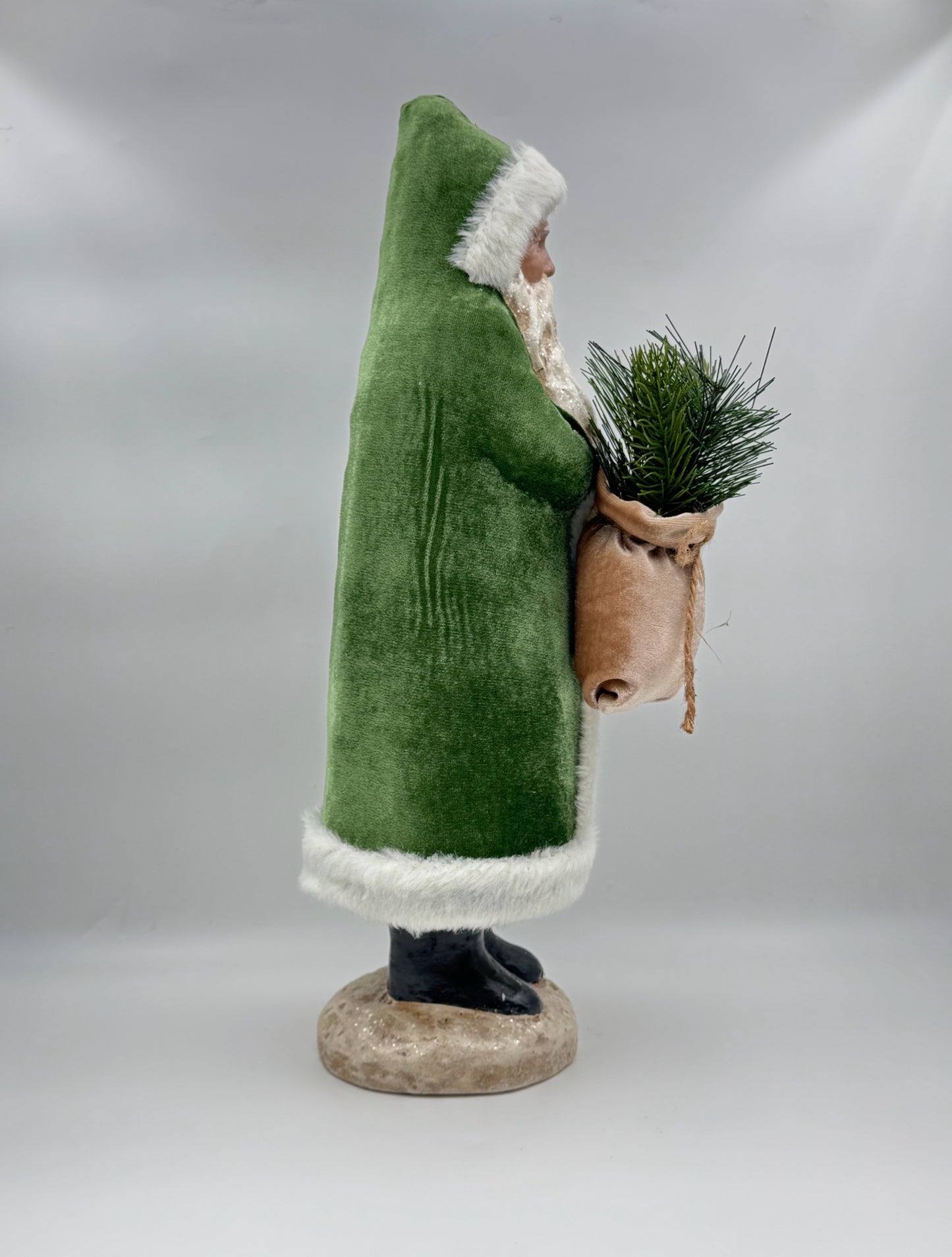 RAZ Imports Green Velvet Santa Claus – Belsnickle Christmas Figure