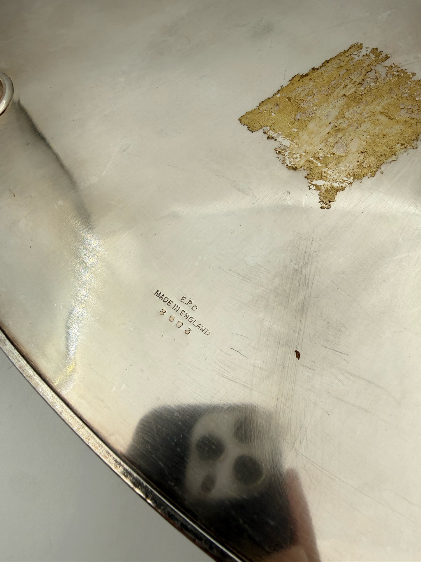 Silverplate Gallery Tray Made In England
