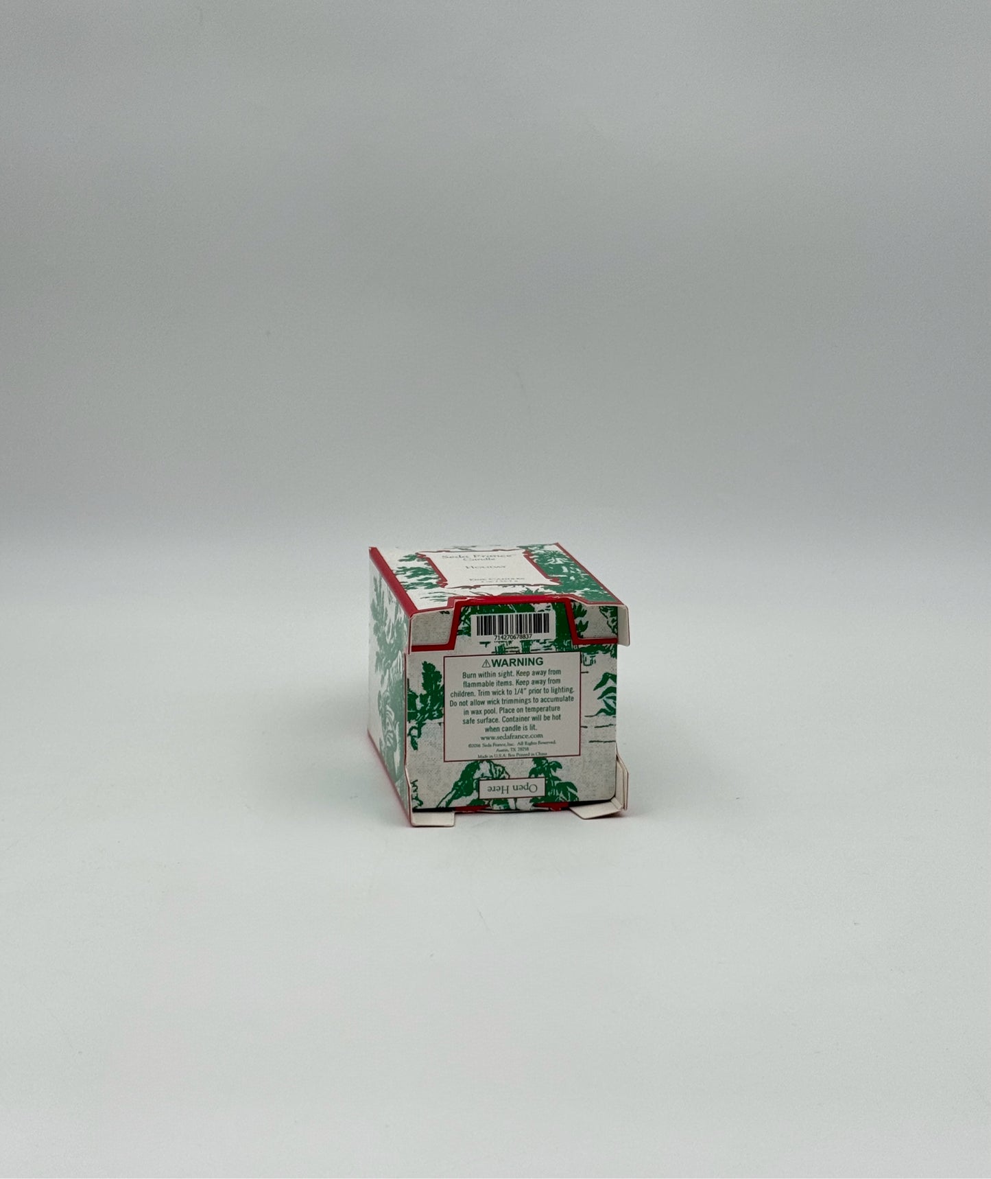 Seda France Holiday Classic Toile Mini Pagoda Box Candle – 2 oz