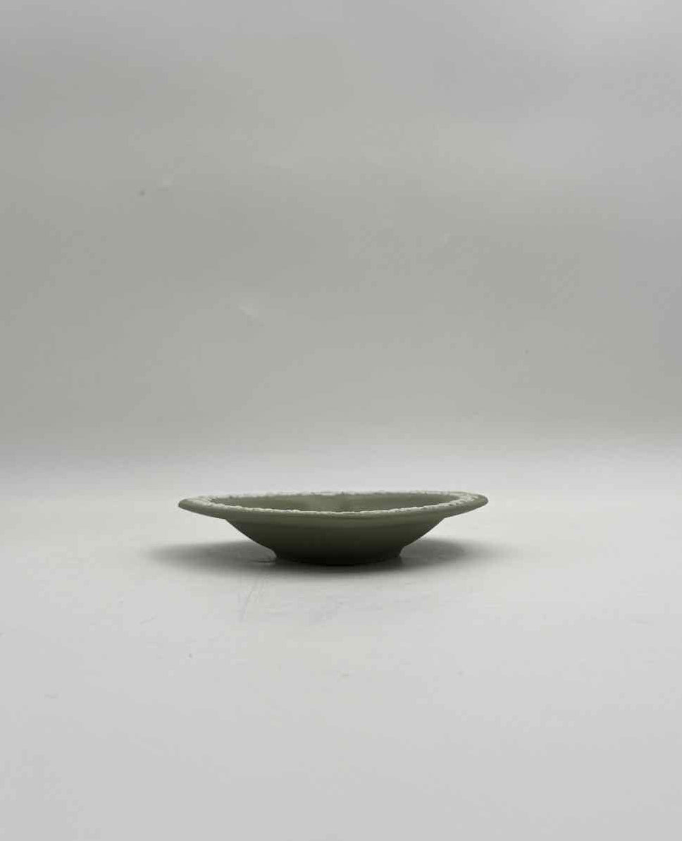 Wedgwood Jasperware Green Spade Trinket Tray Decorative Dish Art
