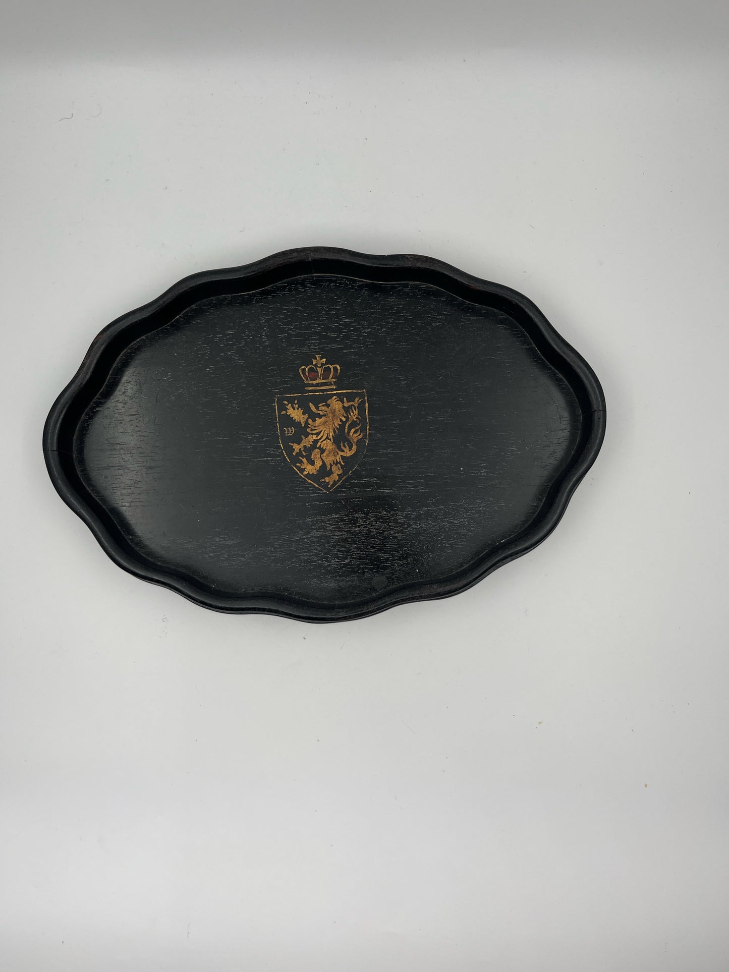 Antique Ebony Mans Shaving/Dresser Set
