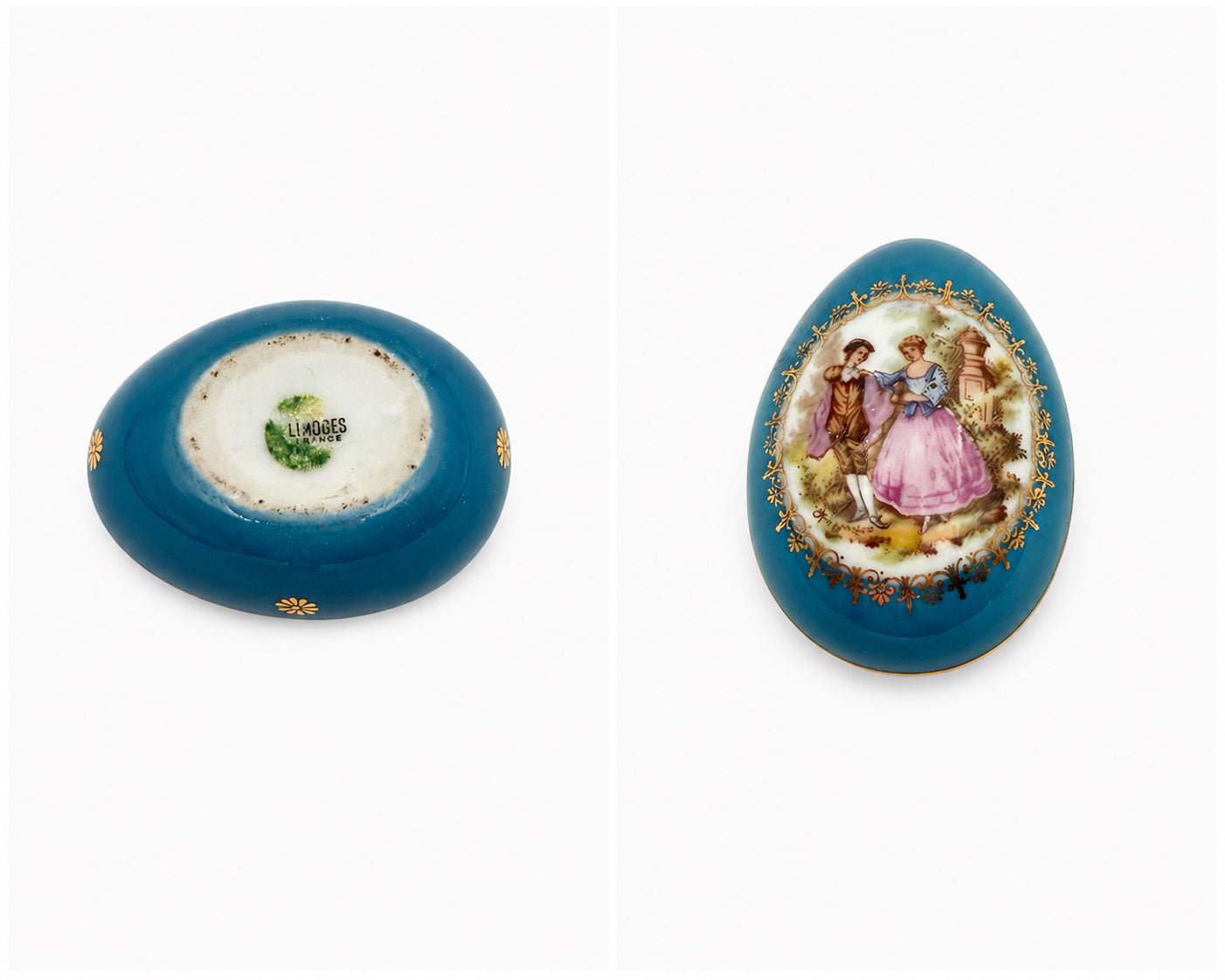 Limoges Egg Shaped Box Made In France