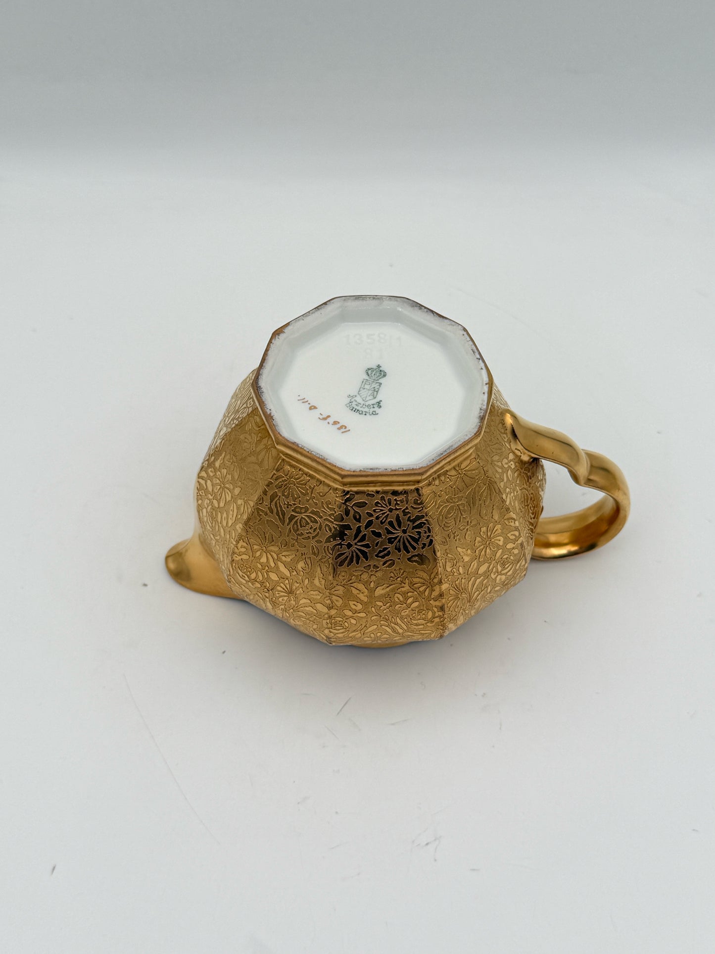 Bavarian Gold Creamer And Sugarbowl