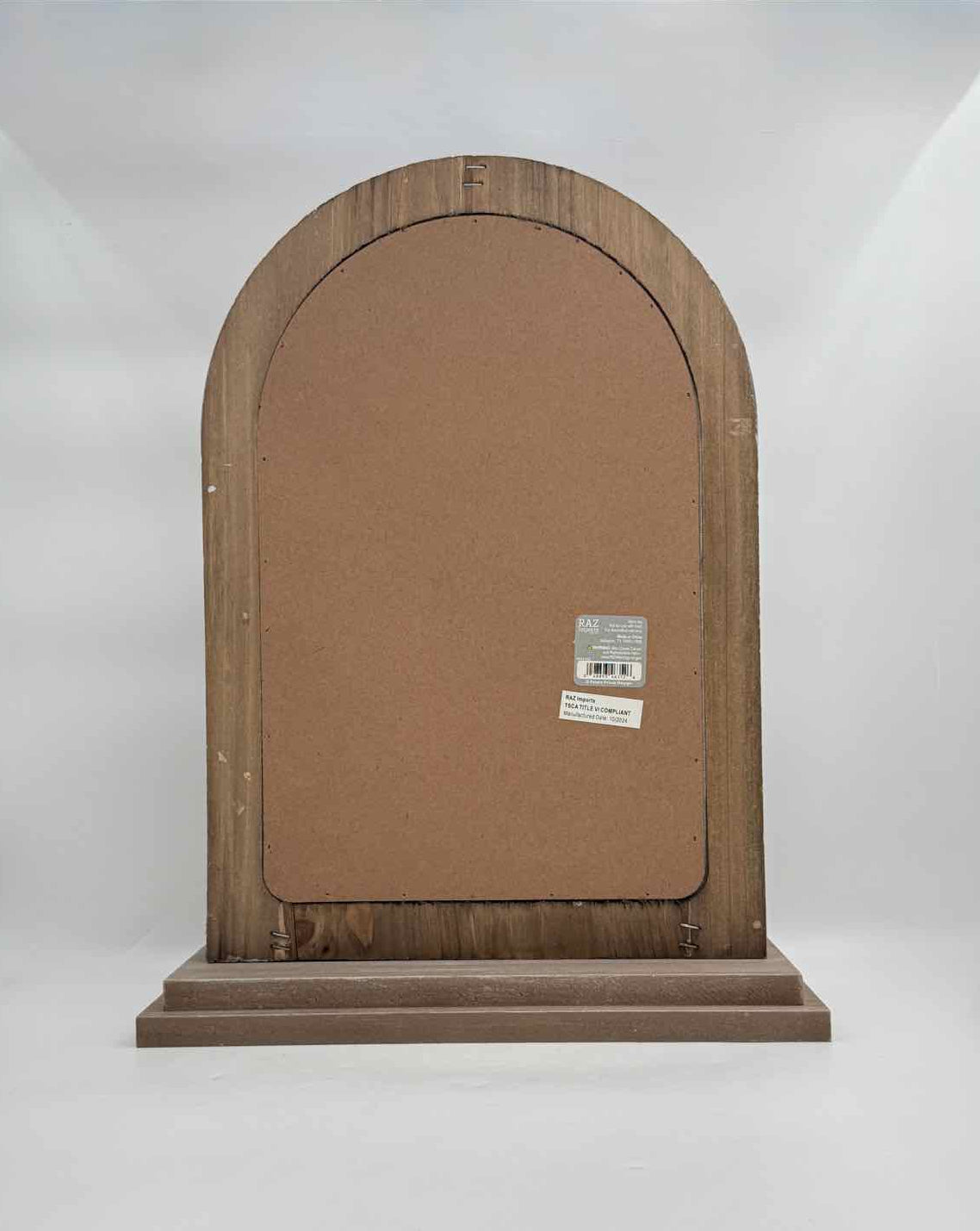 Vintage Inspired Bunny Rabbit Framed Print Rustic Wood Frame Decor