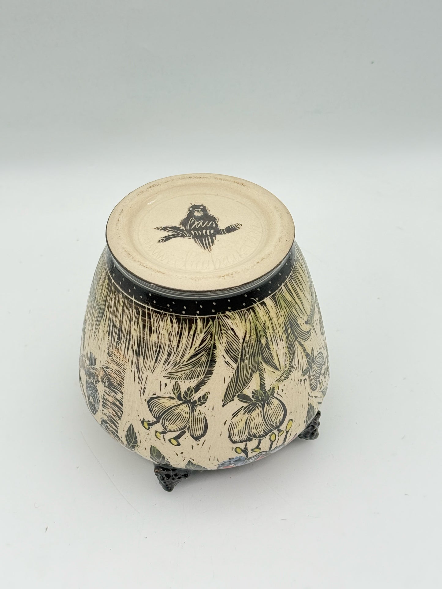 Gayle Bair Pottery Jar With Lid