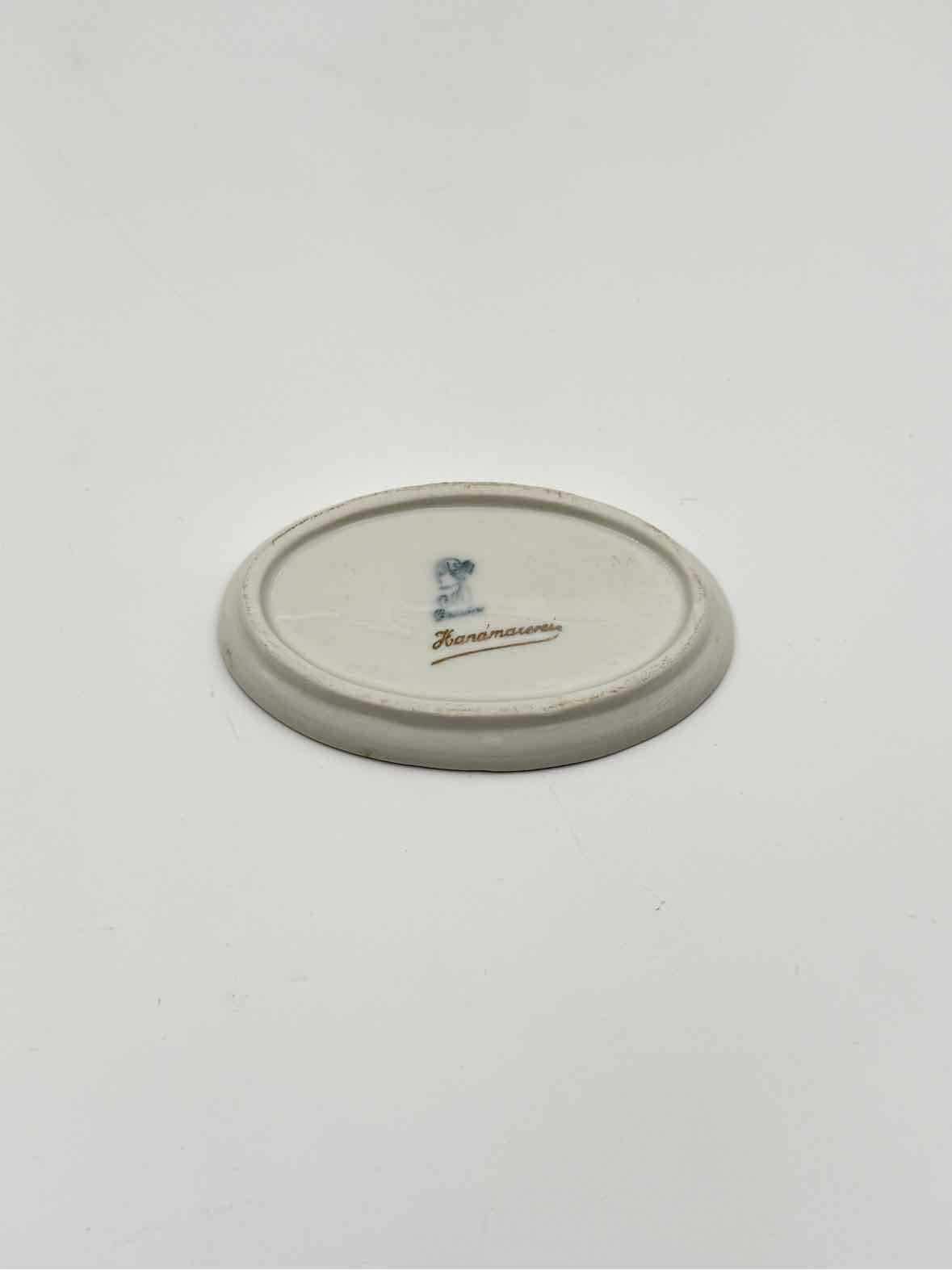 Dresden Rose Floral Single Butter Pat Dish