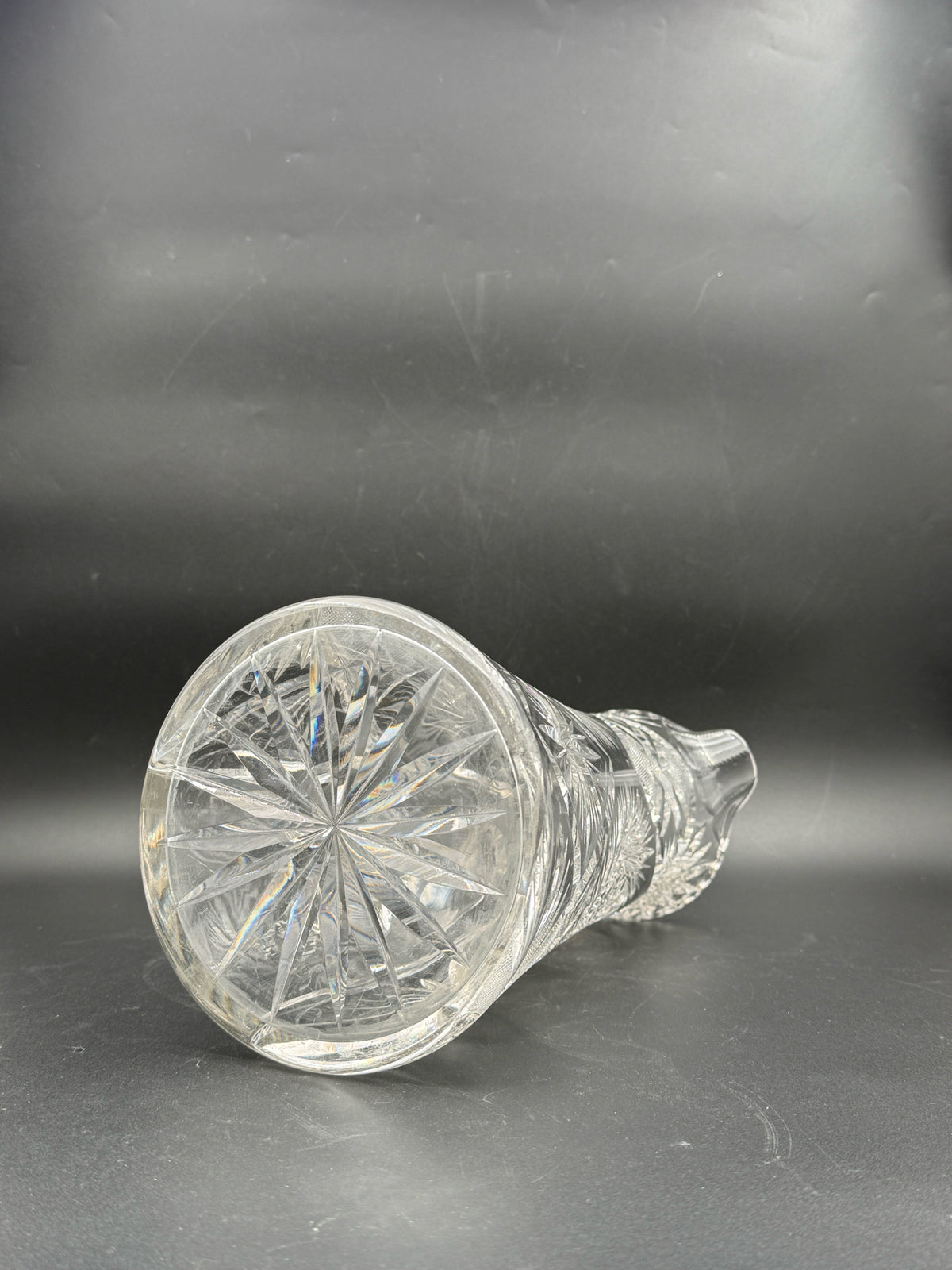 Brilliant Cut Crystal Glass Pitcher