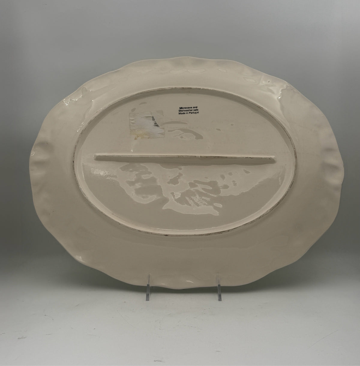 Green Turkey Serving Platter Made In Portugal
