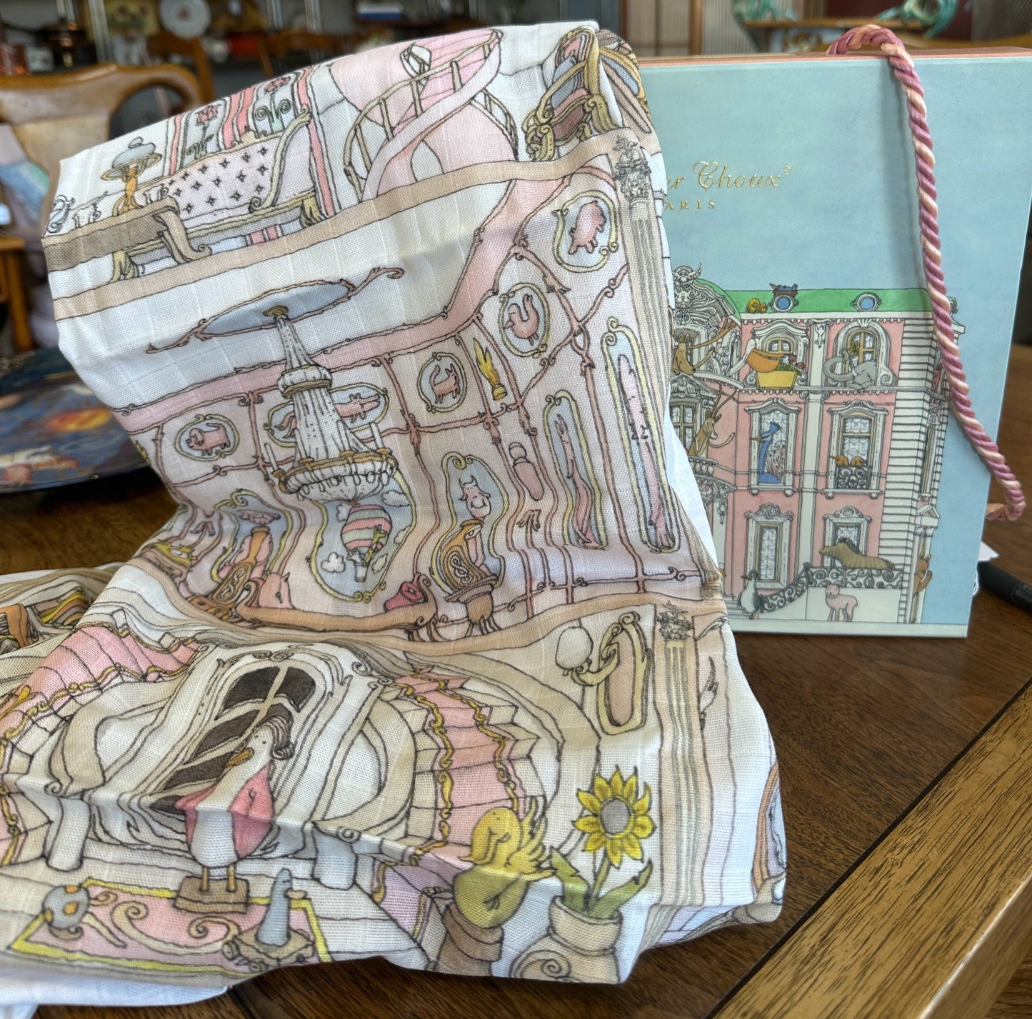 Atelier Choux Boxed Baby Blanket - 100% Cotton - Made in Paris