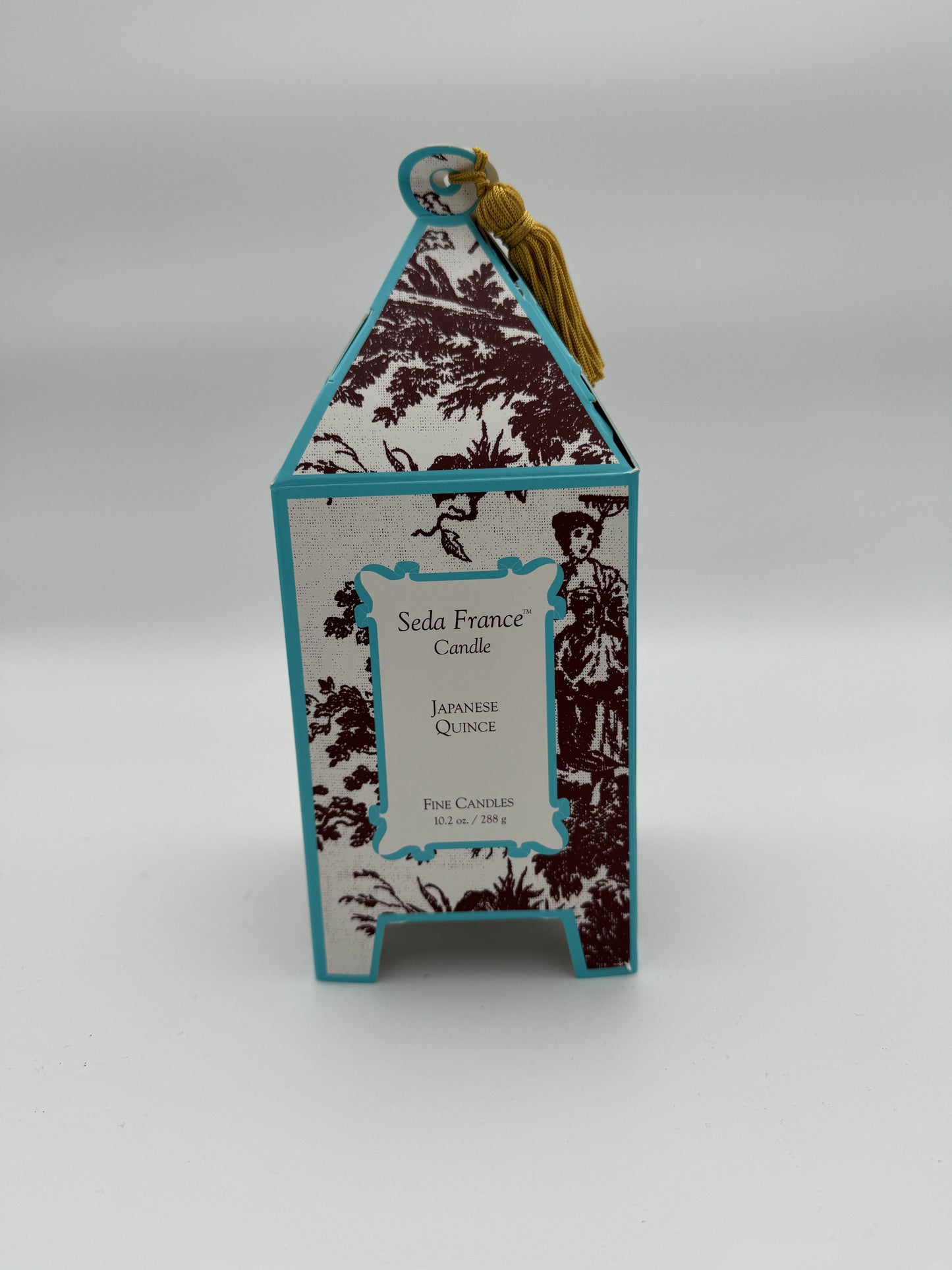 Seda France Japanese Quince Candle – Classic Toile Pagoda Box – 10.2 oz