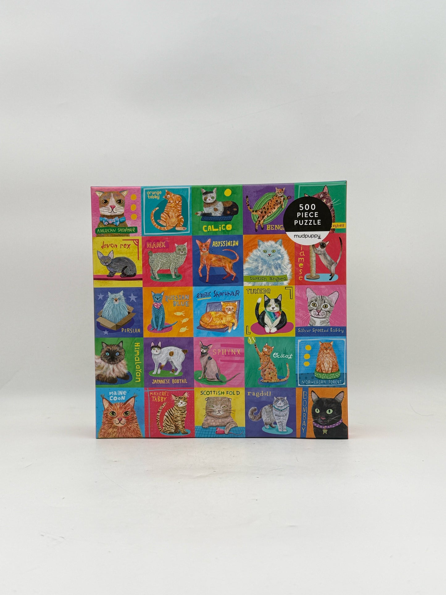 Mudpuppy Purrfect Portraits 500 Piece Puzzle
