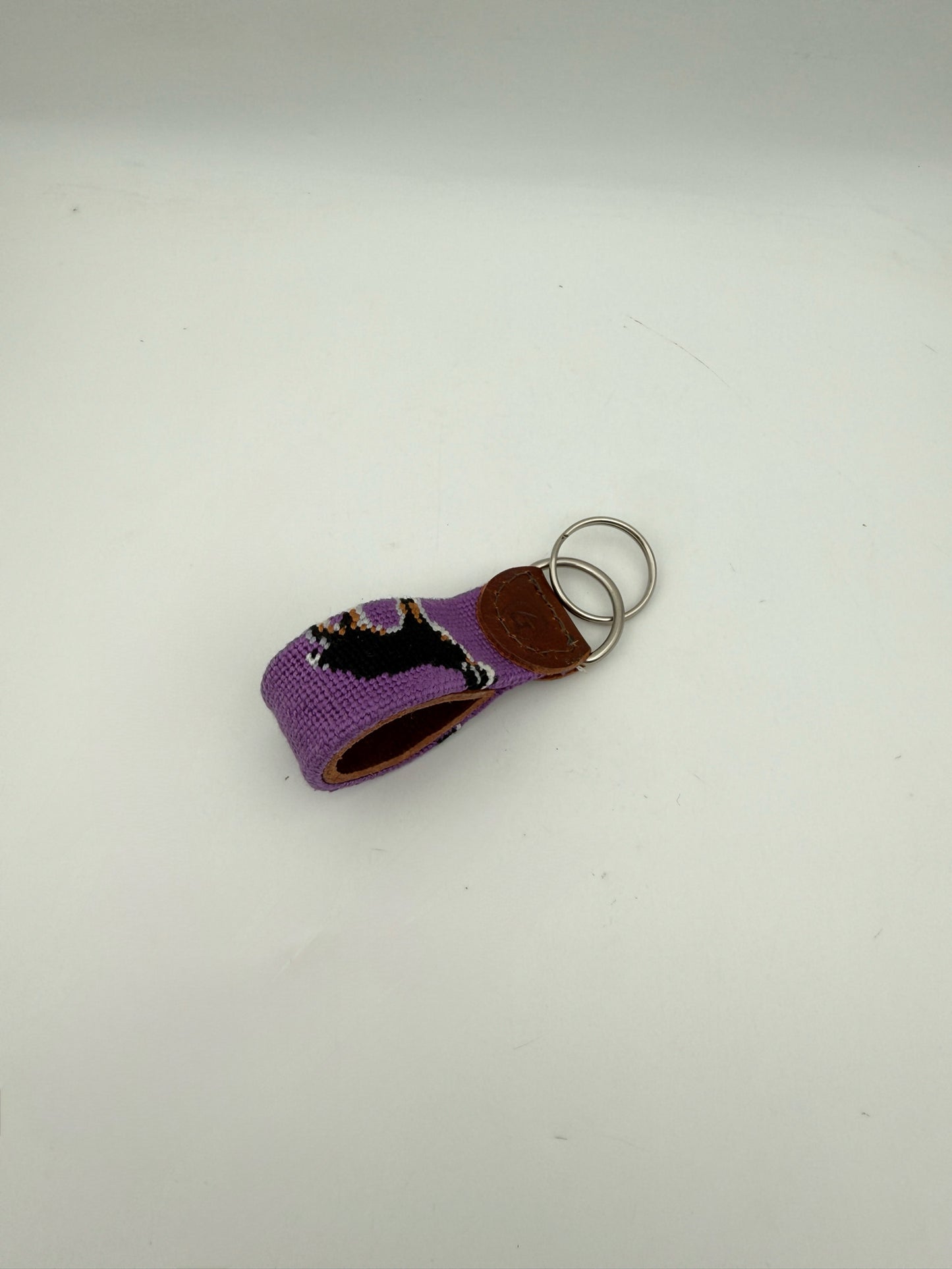 Needlepoint Keychain- Bernese Mountain Dog