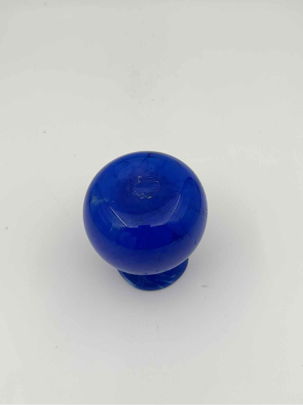 Blue Art Glass Perfume Bottle