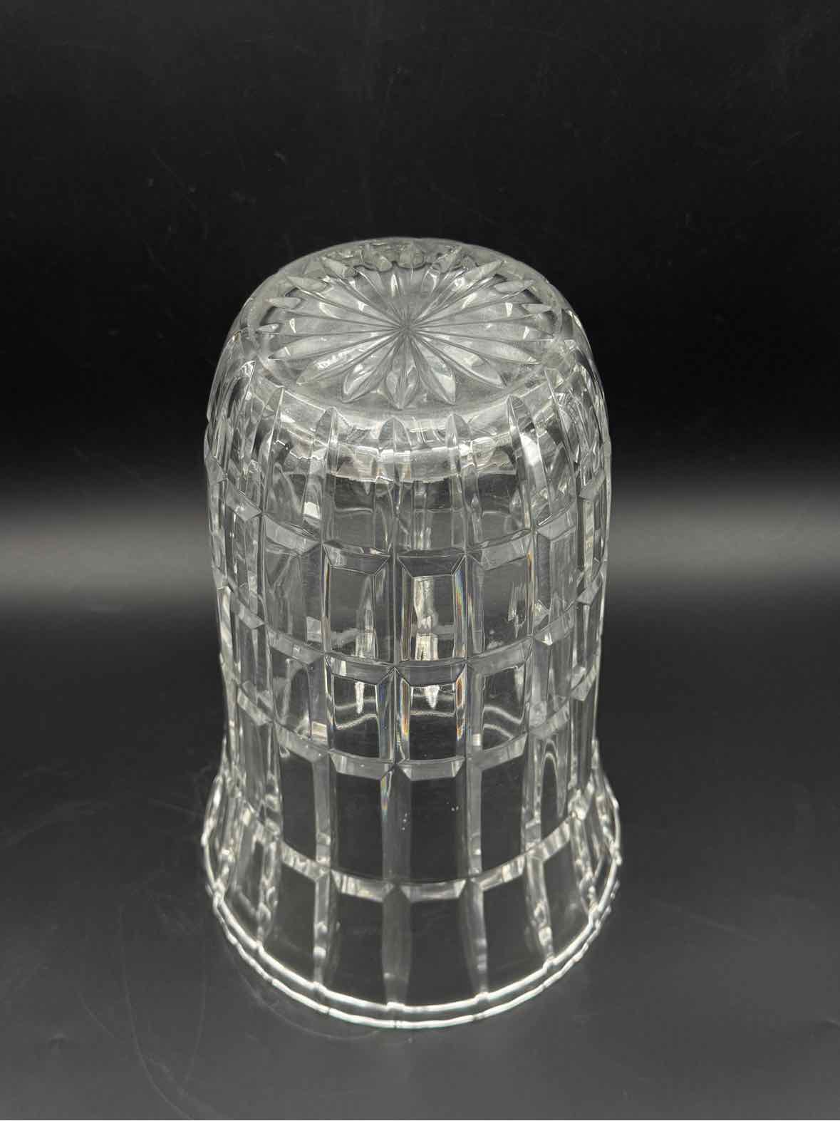 Crystal Block Pattern Vase