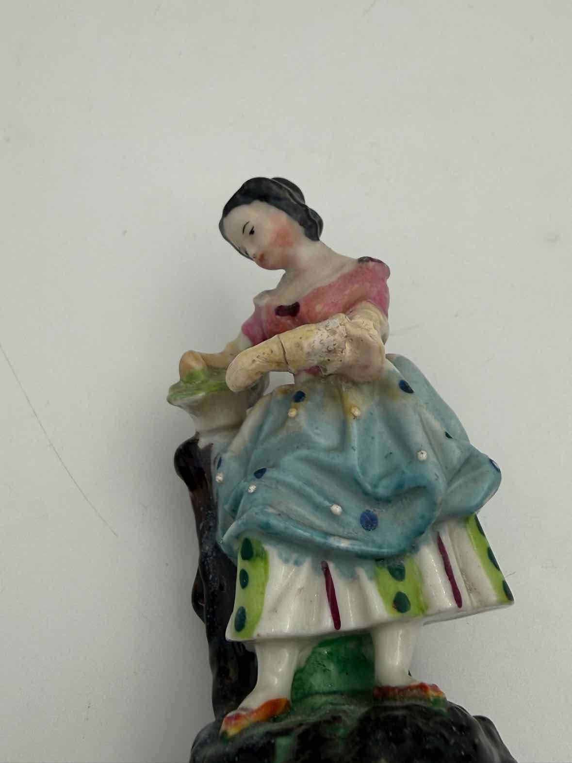Antique Early 19th Century English Woman Figurine