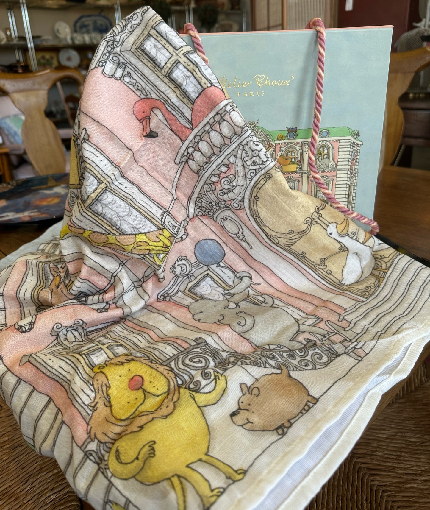 Atelier Choux Boxed Baby Blanket - 100% Cotton - Made in Paris
