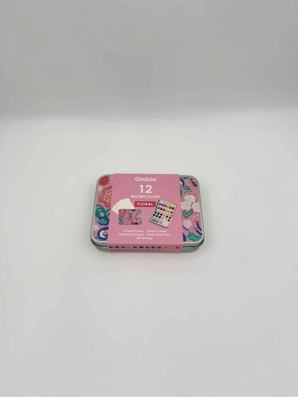 Grabie Watercolor Pocket Set of 12 – Floral Colors