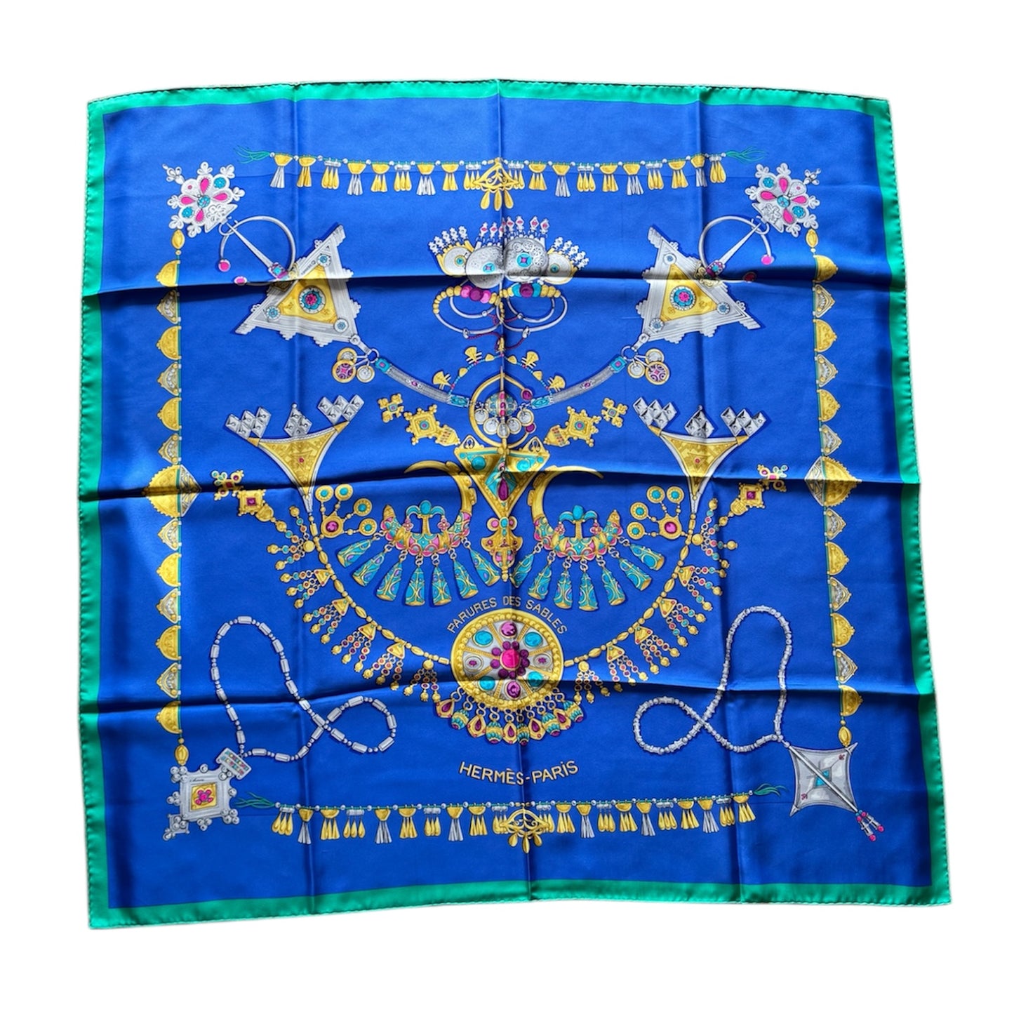 Hermès “Parures des Sables” Silk Scarf – 90 cm – Original Issue c.1995 with Box