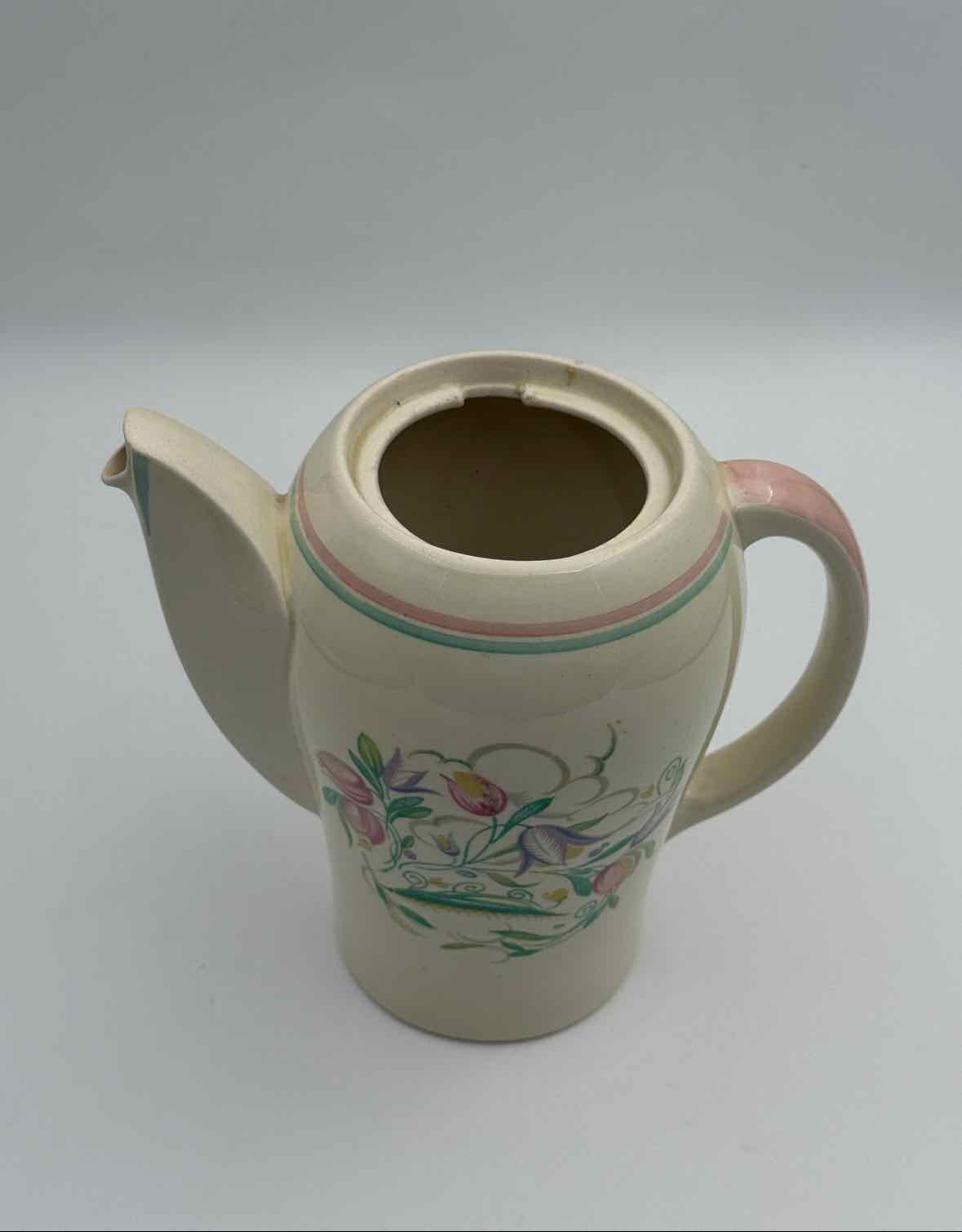 Vintage Susie Cooper Dresden Spray Kestrel Coffee Pot England Floral