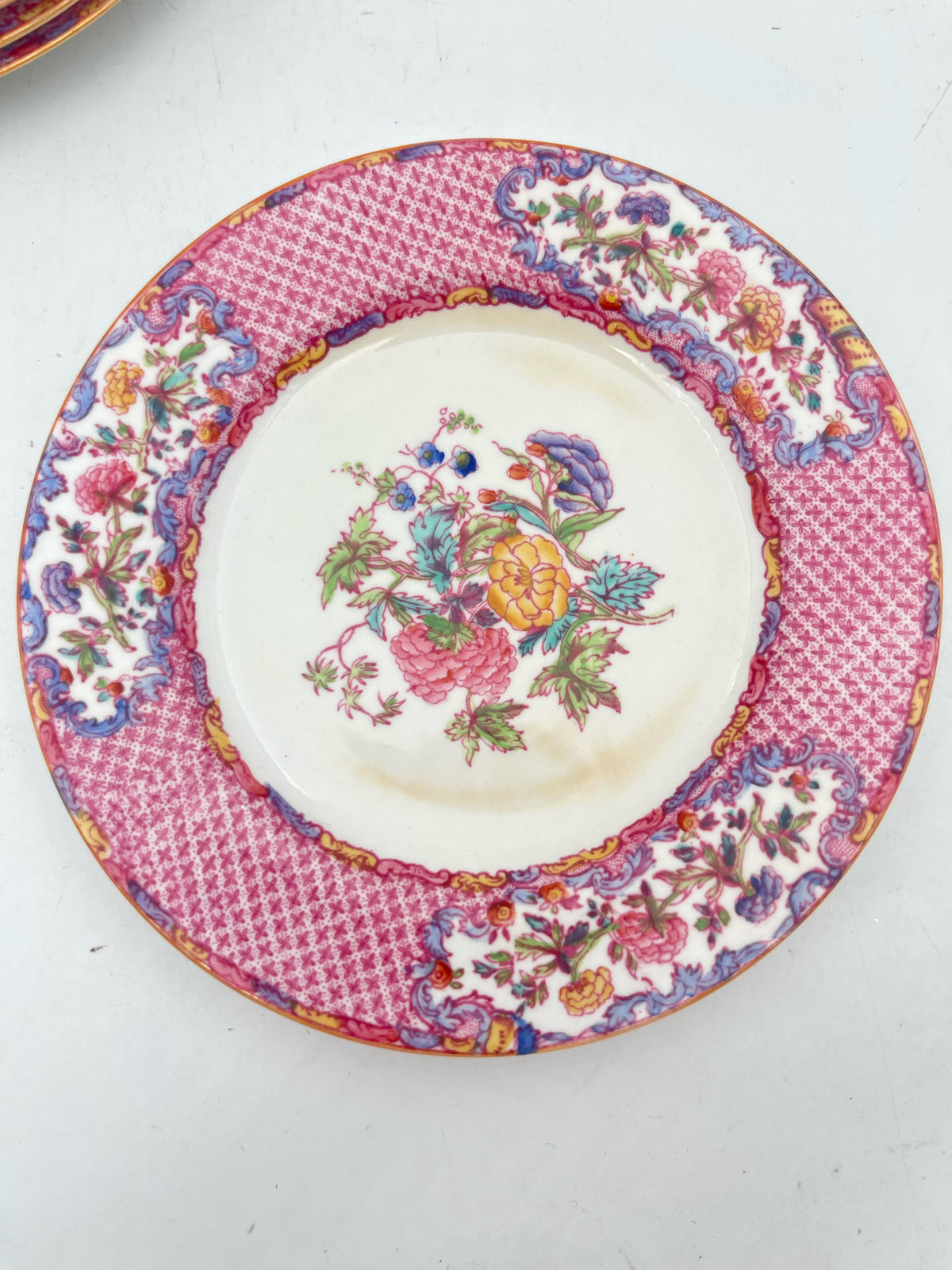5 China Rose appetizer/dessert plates