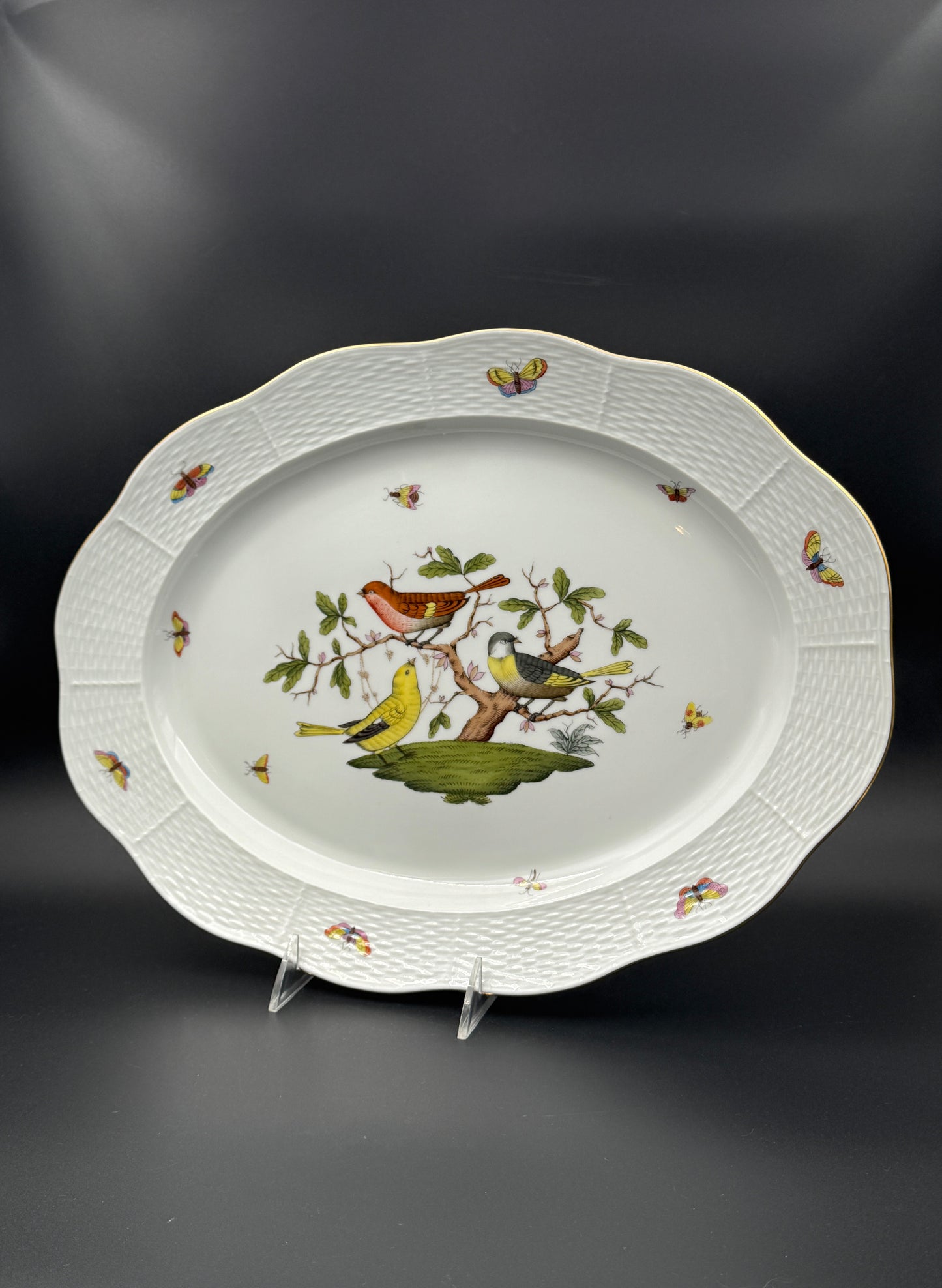 Herend Rothschild Birds Oval Platter – Hungary