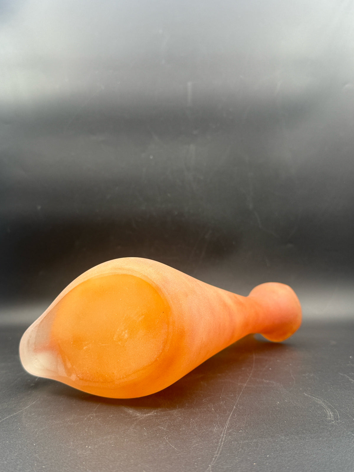 Orange Art Glass Vase