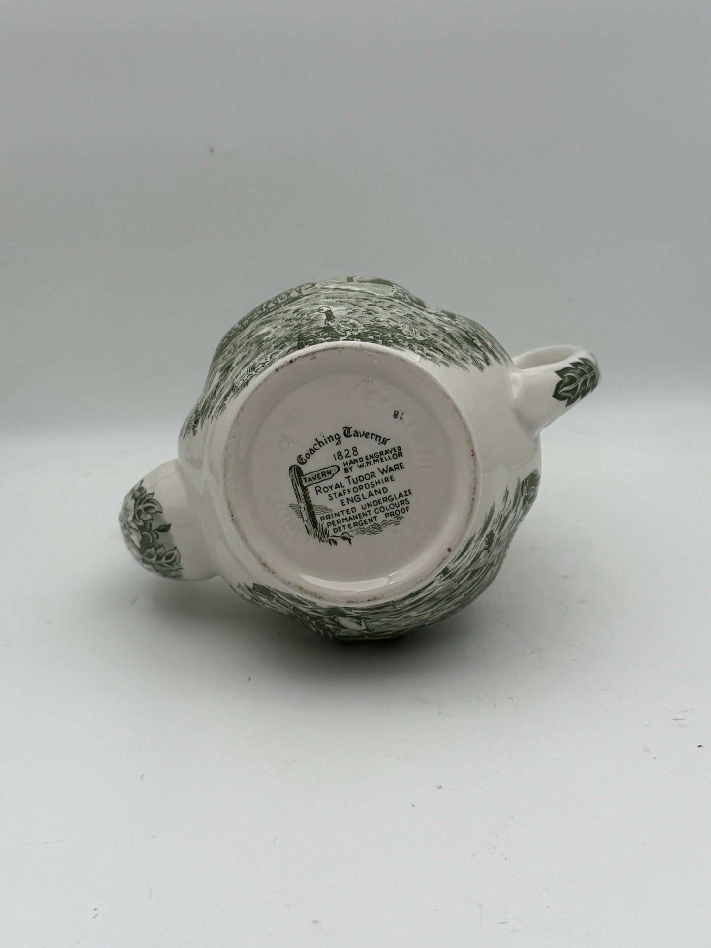 Staffordshire "Coaching Taverns 1828" Coffee Pot
