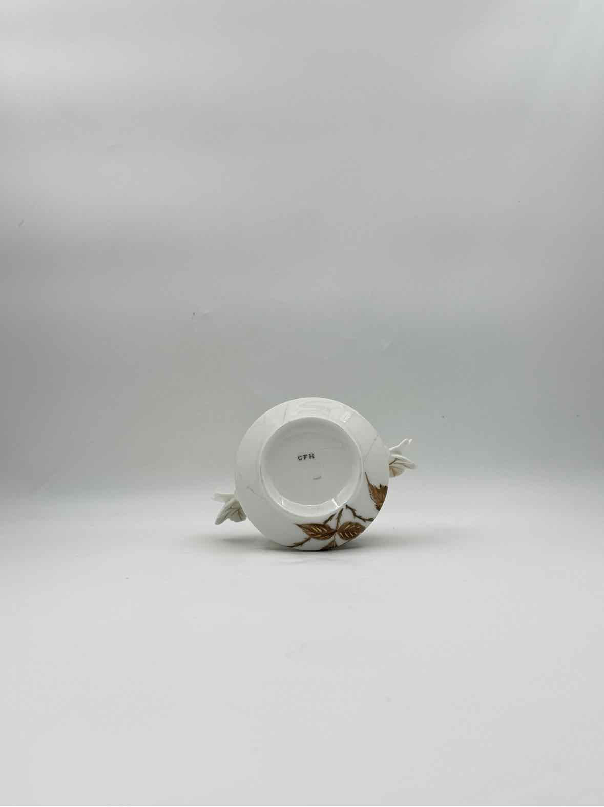 19th Century Charles Field Haviland Teapot And Sugar w/2 cookie plates