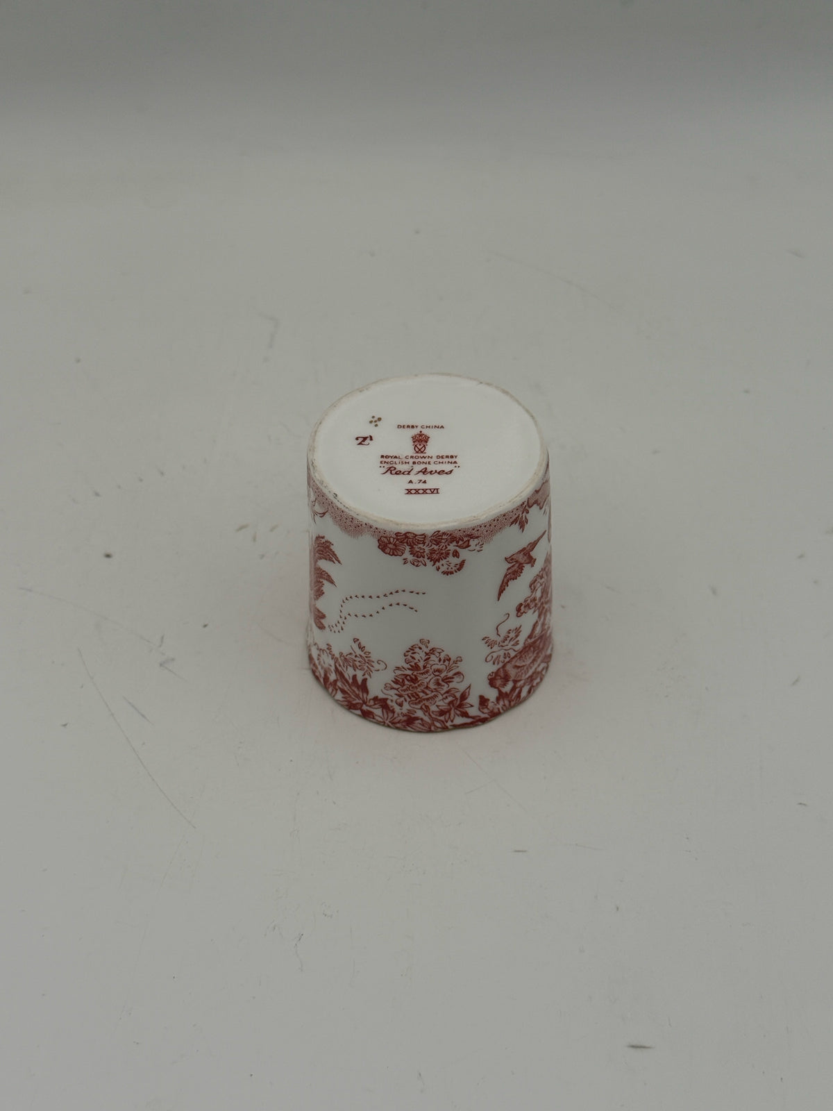 Royal Crown Derby Red Aves Cup