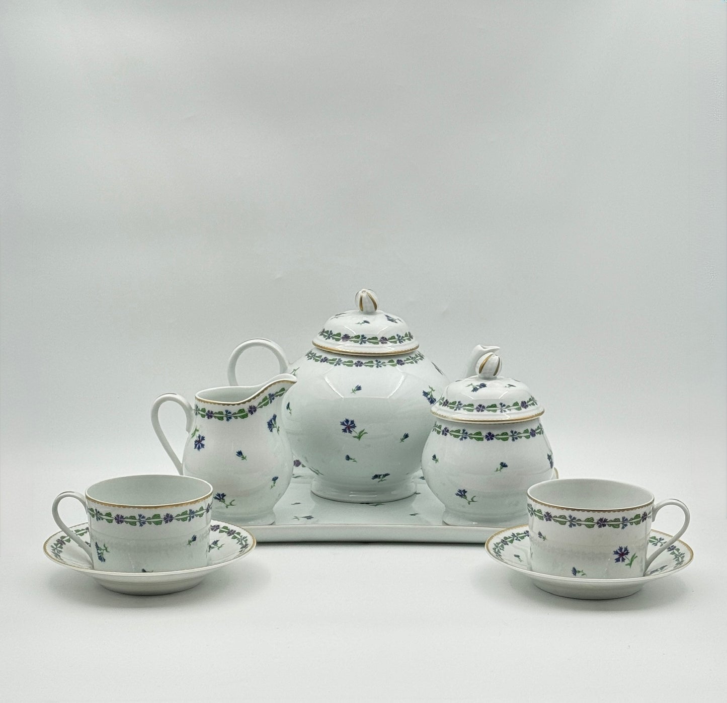 Tiffany & Co. Limoges Tea Set – “Villandry” – 8-Piece – France – 4th Quarter 20th C.