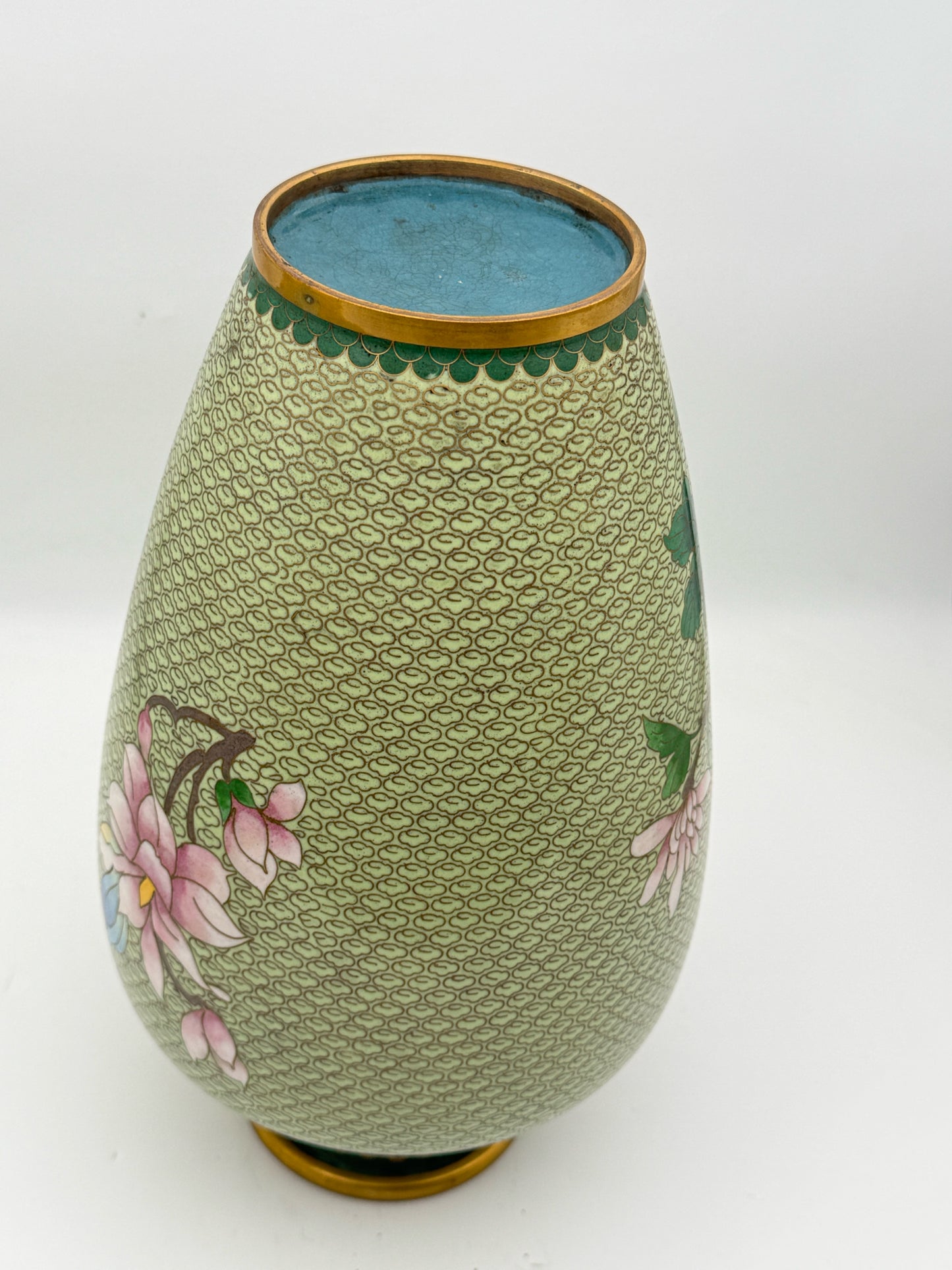 Vintage Chinese Cloisonne Enamel Vase