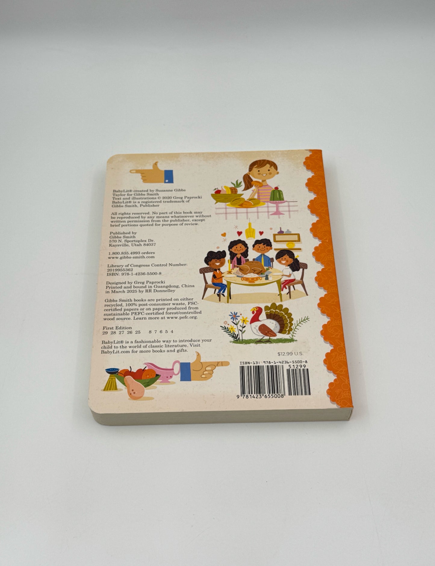 T Is for Thankful by Greg Paprocki – BabyLit Alphabet Board Book