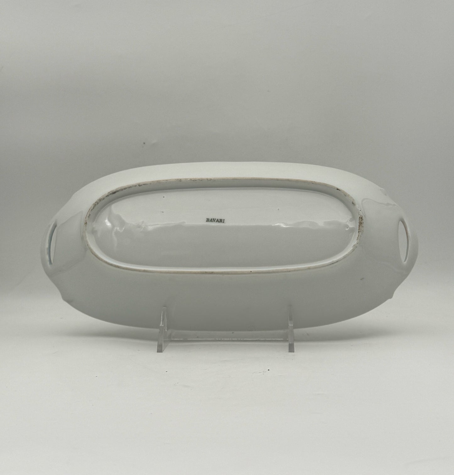 Handpainted Floral Tray With Handles