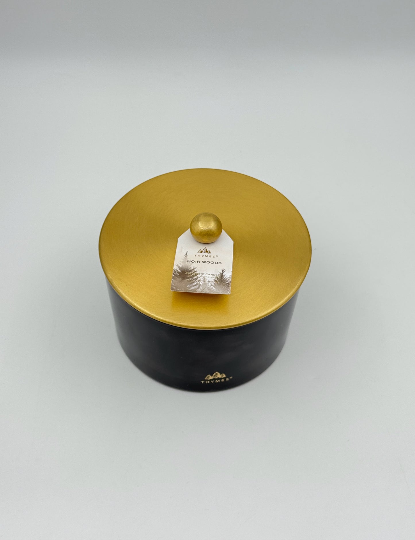 Thymes Noir Woods 3-Wick Aromatic Candle – 18 oz